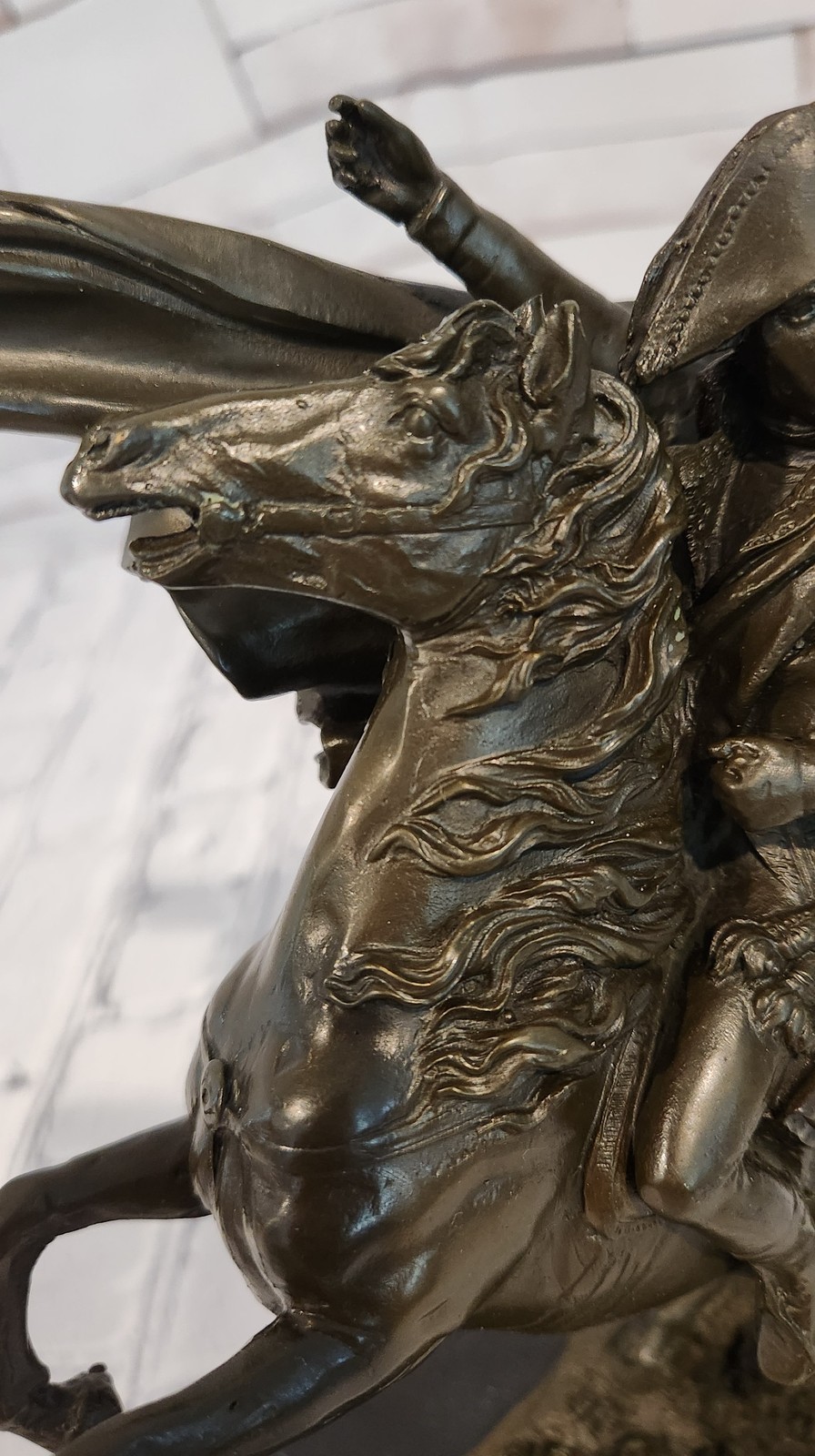 Napoleon Crossing the Alps Bronze Sculpture Equestrian Fine Art Statue Decor