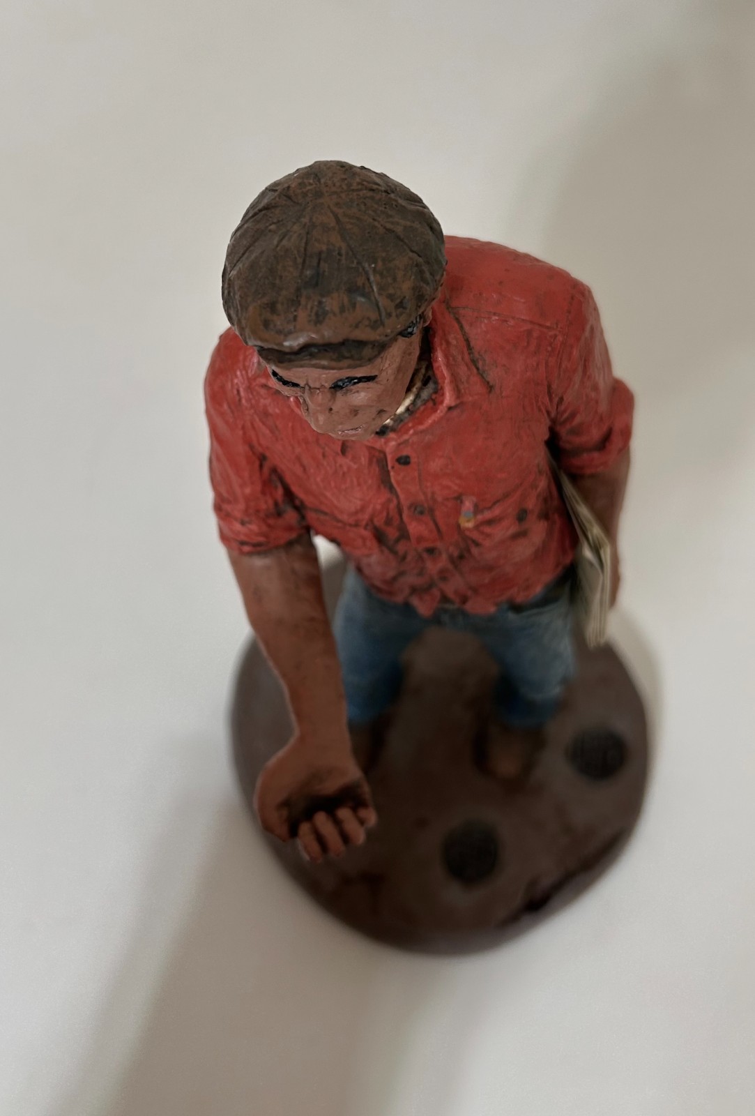 Rare vintage Michael Garman Signed Sculpture Newsman 1977 The Gazette Colorado