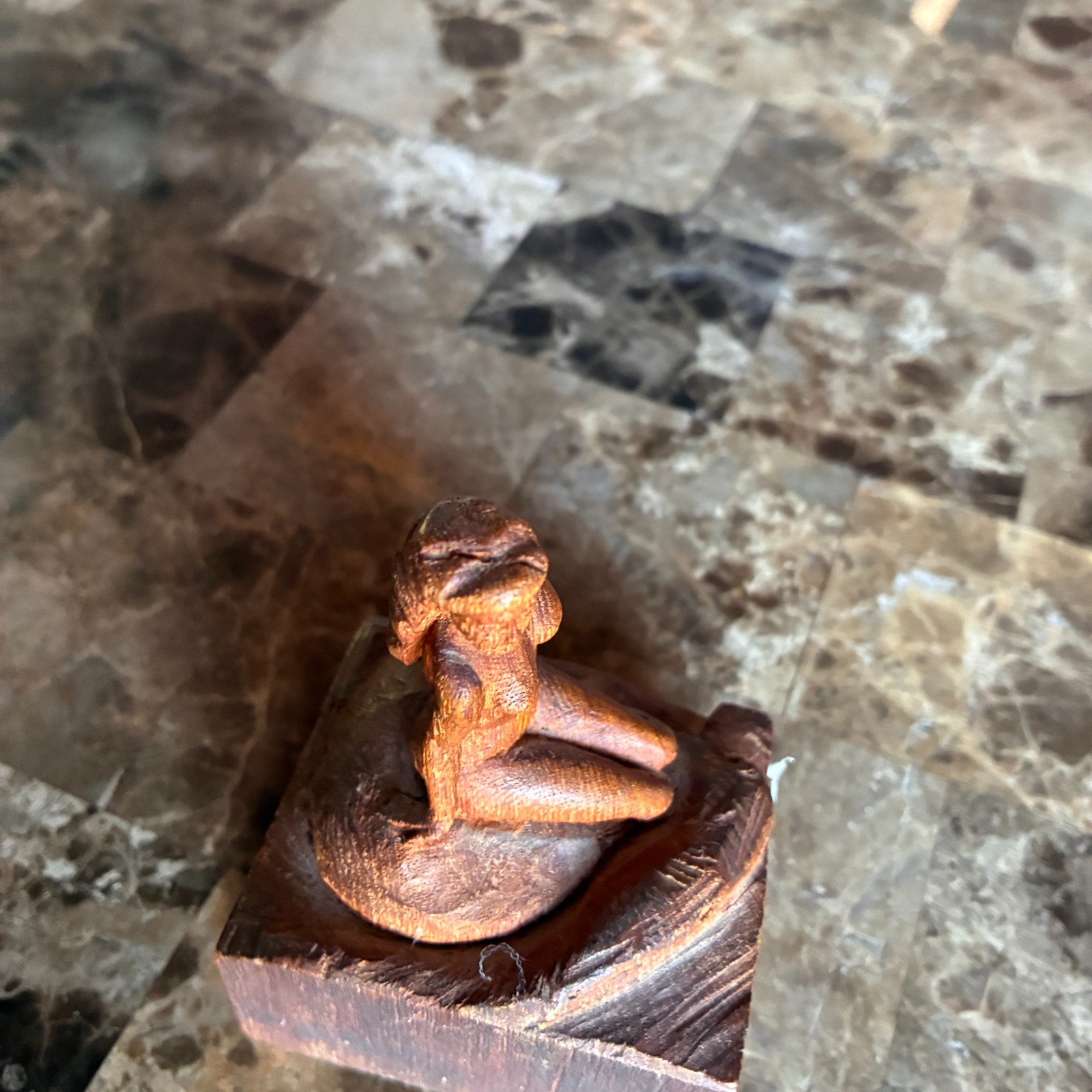 Hand Carved Danish nude woman from the 1930&rsquo;s