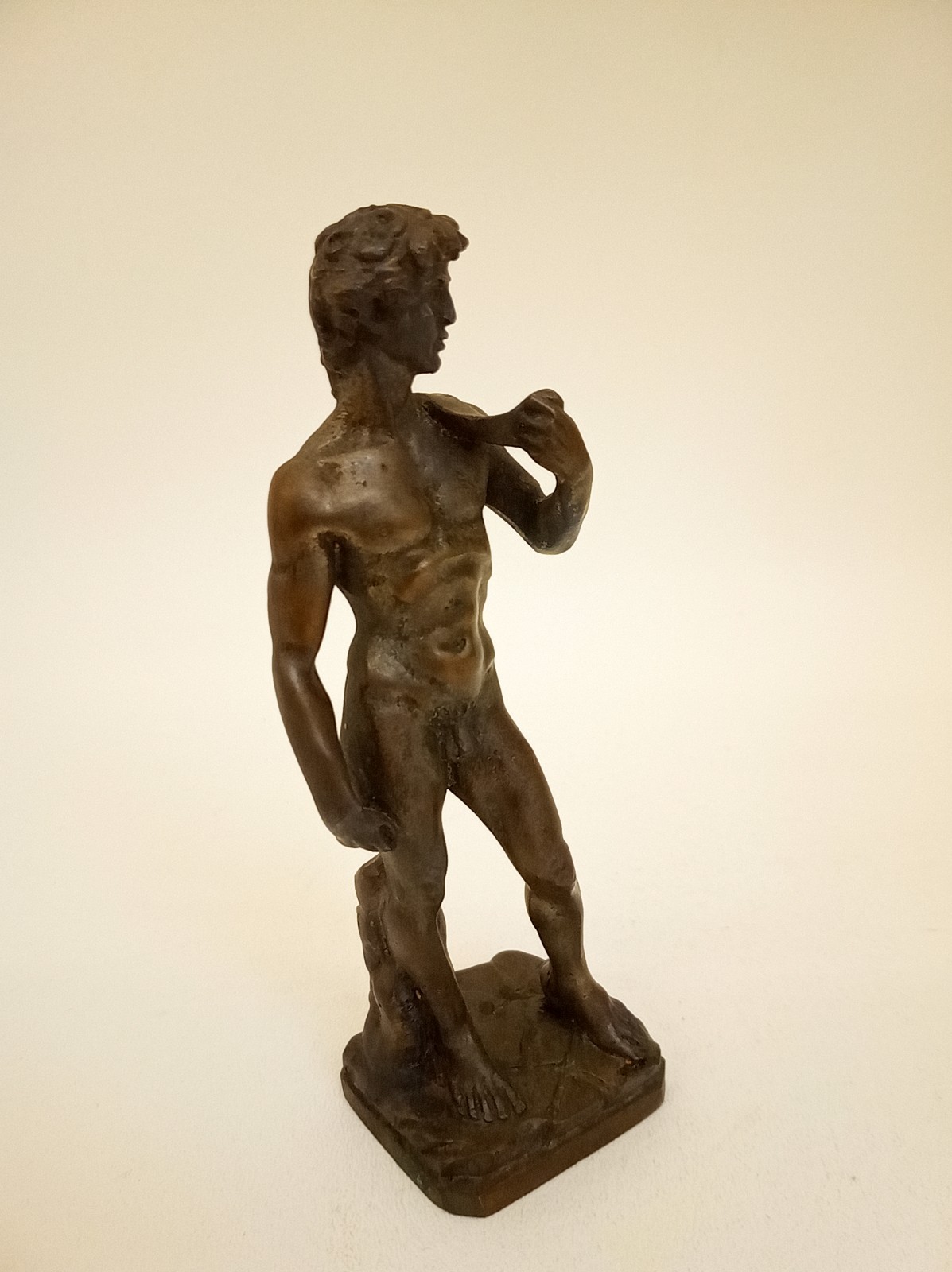 Antique small &lsquo;David&rsquo; sculpture male nude 5.75&Prime; tall