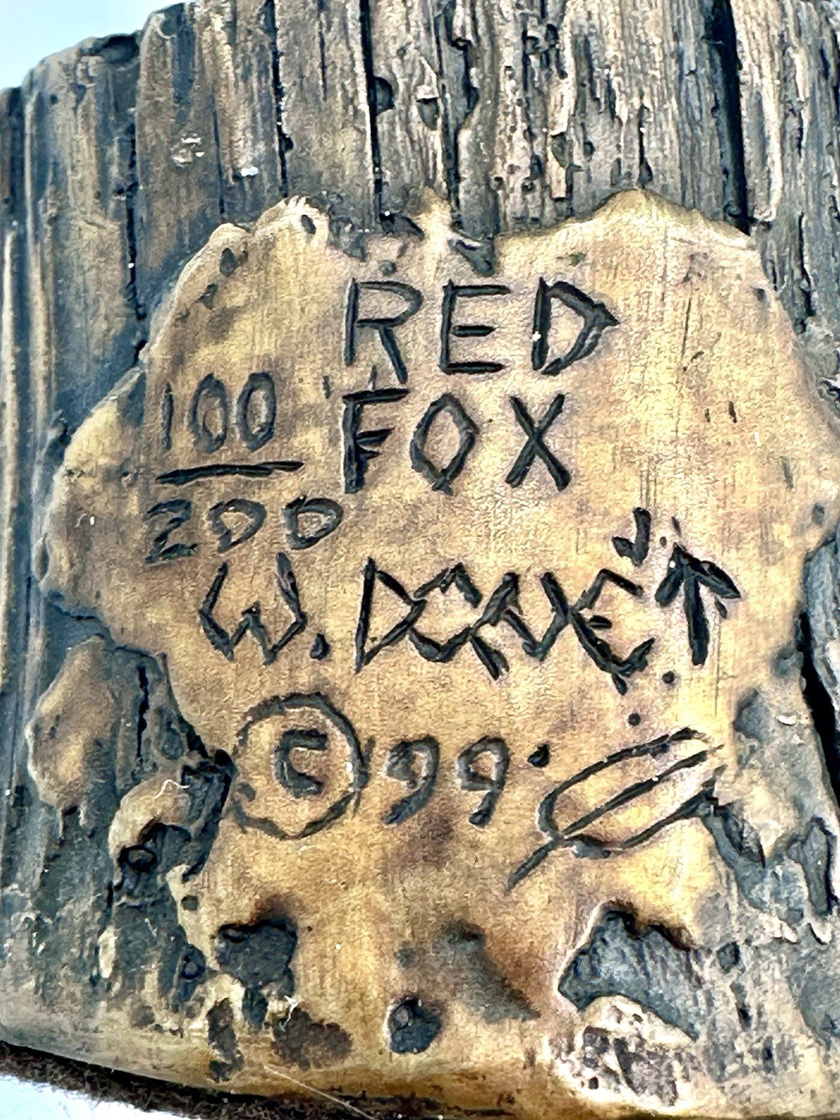 WAIDE DONET Bronze « RED FOX » 1999 Sculpture 100/200 Limited Edition