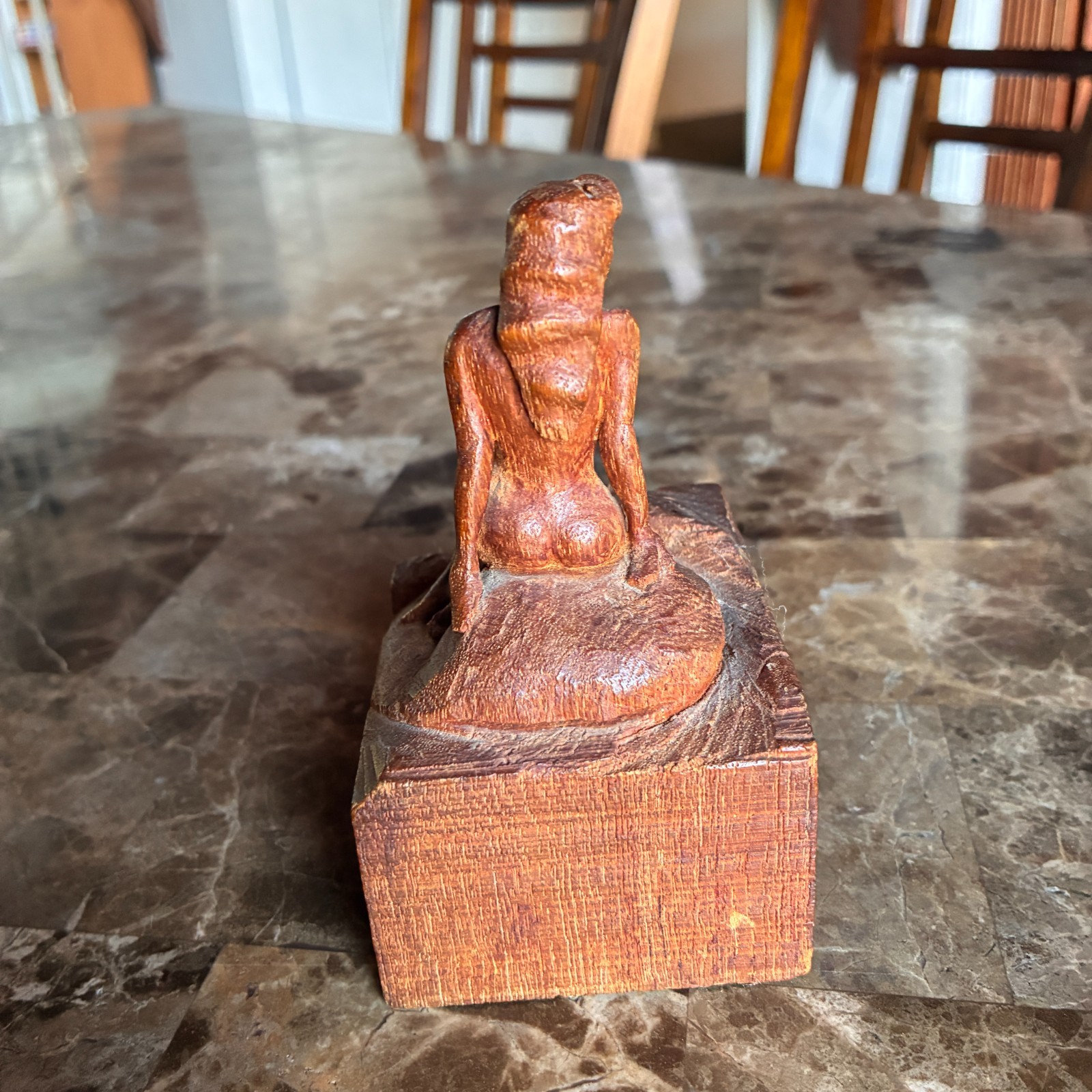 Hand Carved Danish nude woman from the 1930&rsquo;s