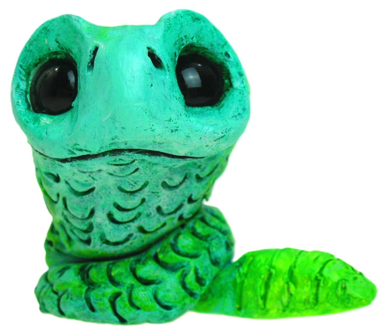 Jake the Snake Rattlesnake Animal Sculpture Figurine One of a Kind OOAK Signed