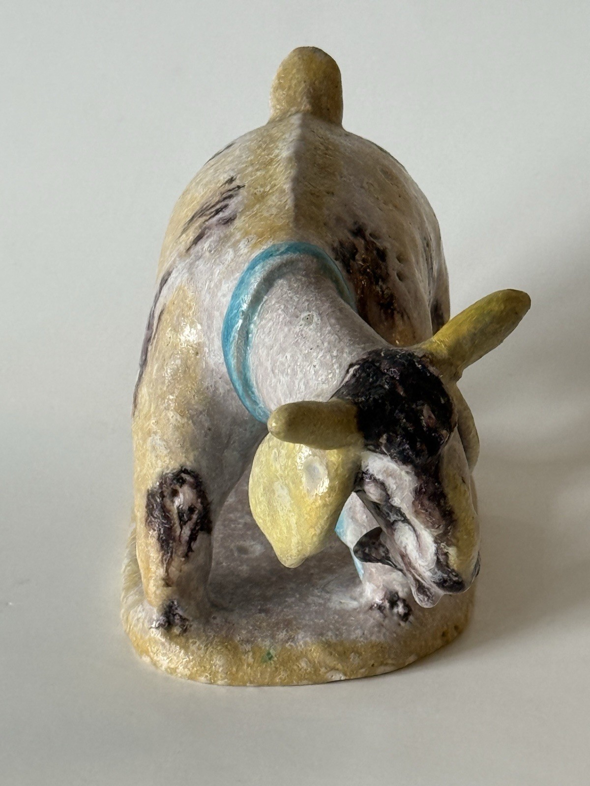 GUIDO GAMBONE VINTAGE ITALIAN MODERN ART STONEWARE CERAMIC SCULPTURE DONKEY 1960