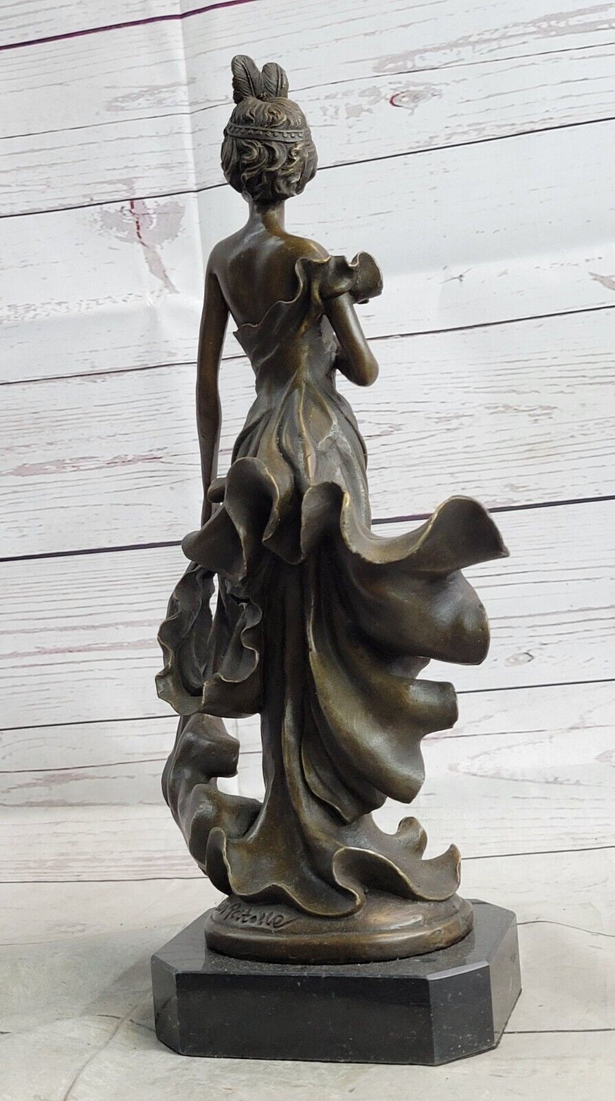 Original Artwork 1920&rsquo;s Flapper Girl Dancer Bronze Fashion Model Sculpture Sale