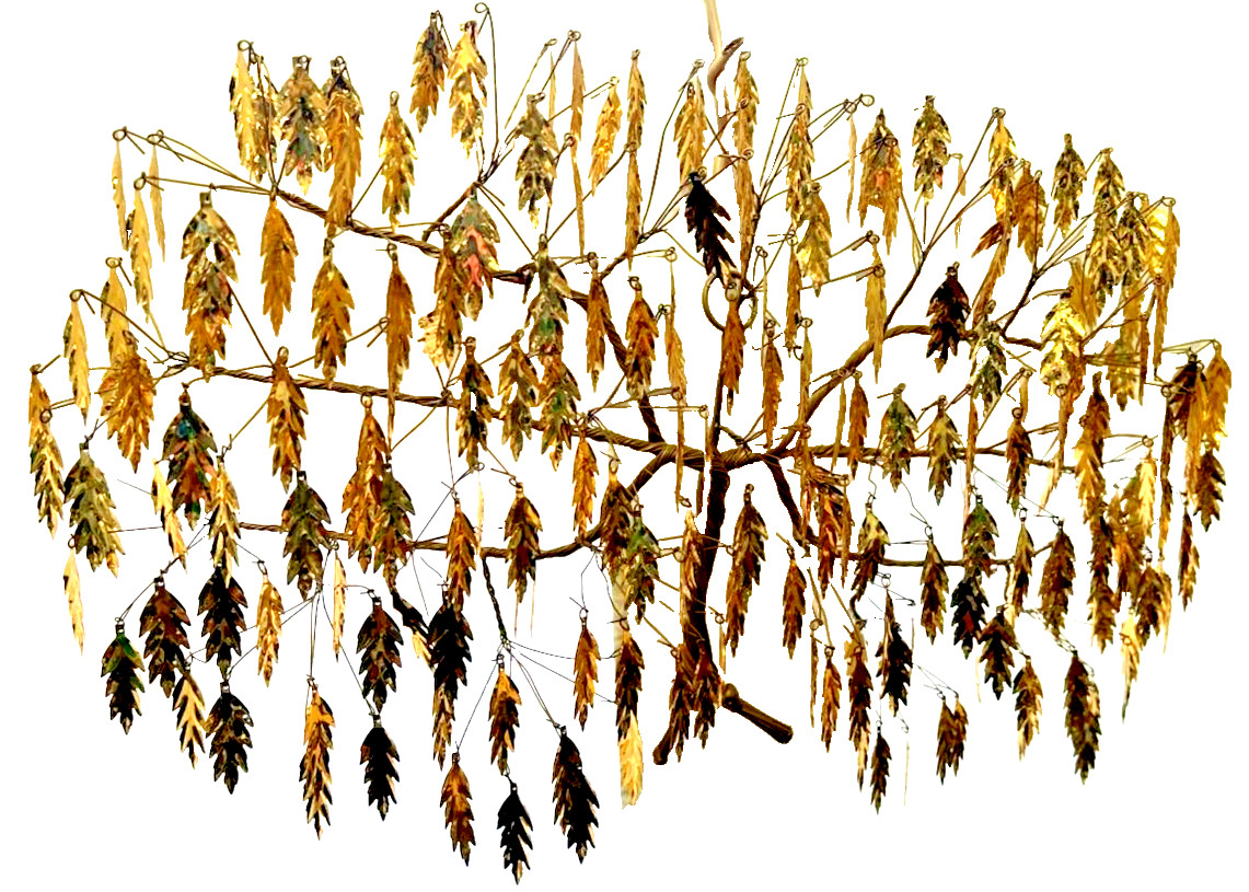 VTG.  » THE DREAM TREE  » BY J.E. TRAMEL – HANGING WALL GOLD TREE – WITH PAPERWORK
