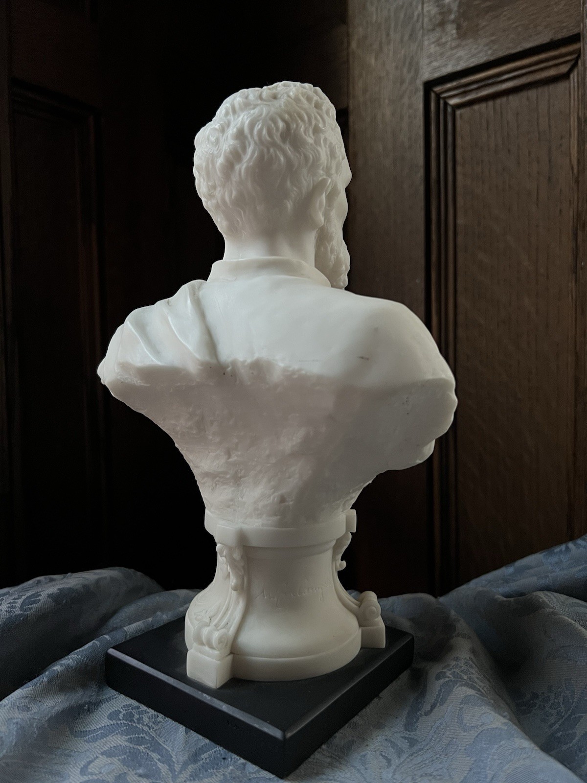 Vintage Cast Marble Bust of Michelangelo Buonarroti