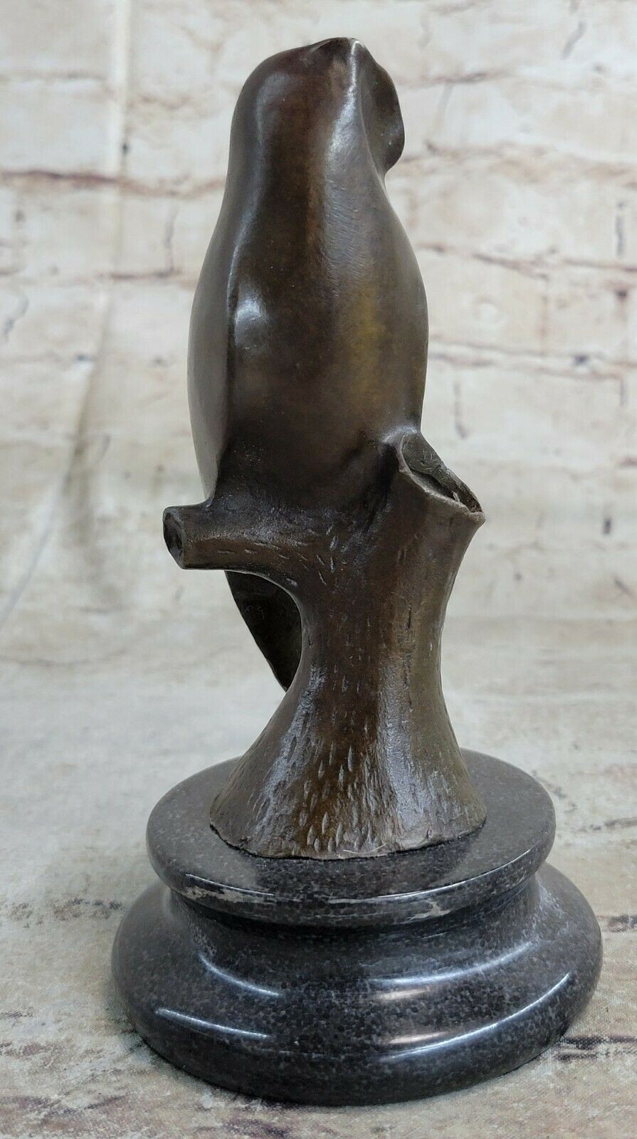 Handcrafted Modern Art Abstract Owl Bird Bronze Sculpture Figurine Figure Statue