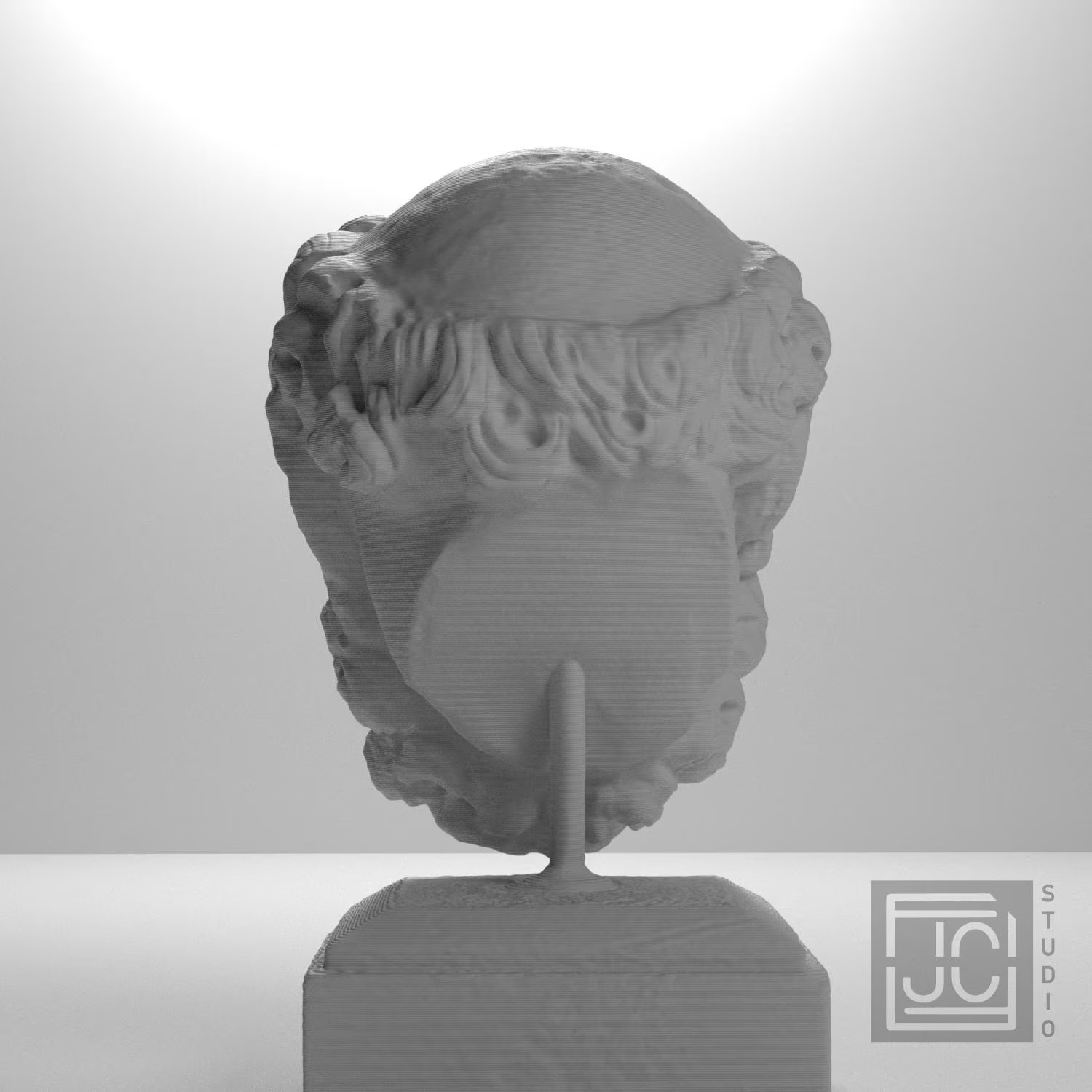 Head of a Bearded Man Collectible Bust Statue – 5, 9, 12 Inch
