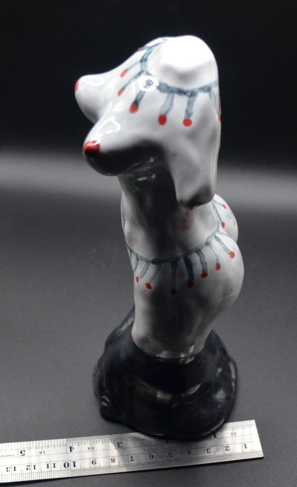 « Sumerian Goddess » – Expensive Sensual Clay Sculpture. Hand made & glazed.