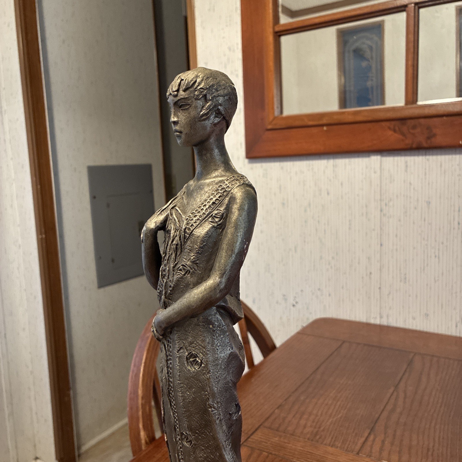Vintage Austin Production ‘83 Sculpture Art Deco Woman after Vallery 17&Prime;