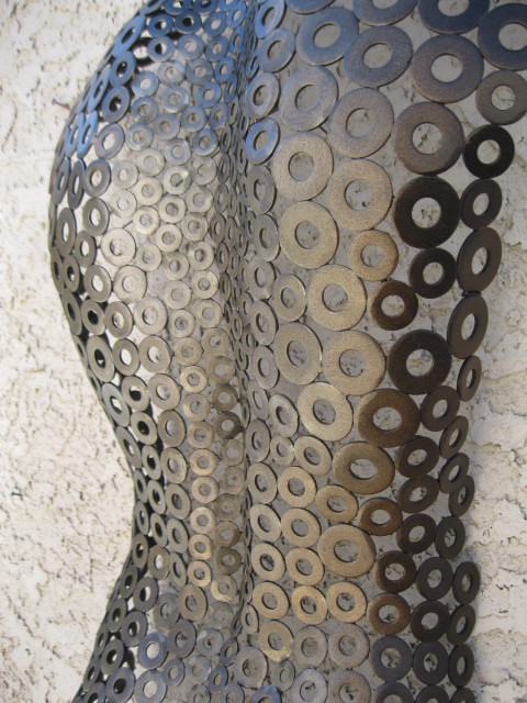 Abstract Wall art Modern Metal Male Sculpture Torso by Holly Lentz