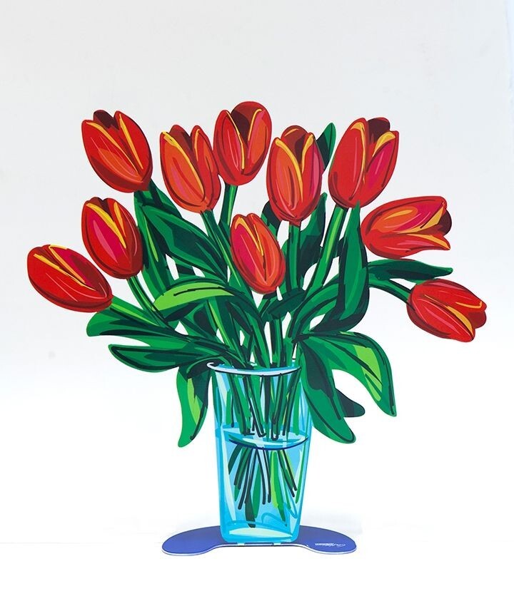 DAVID GERSTEIN Pop art Metal  » Tulips vase  » sculpture