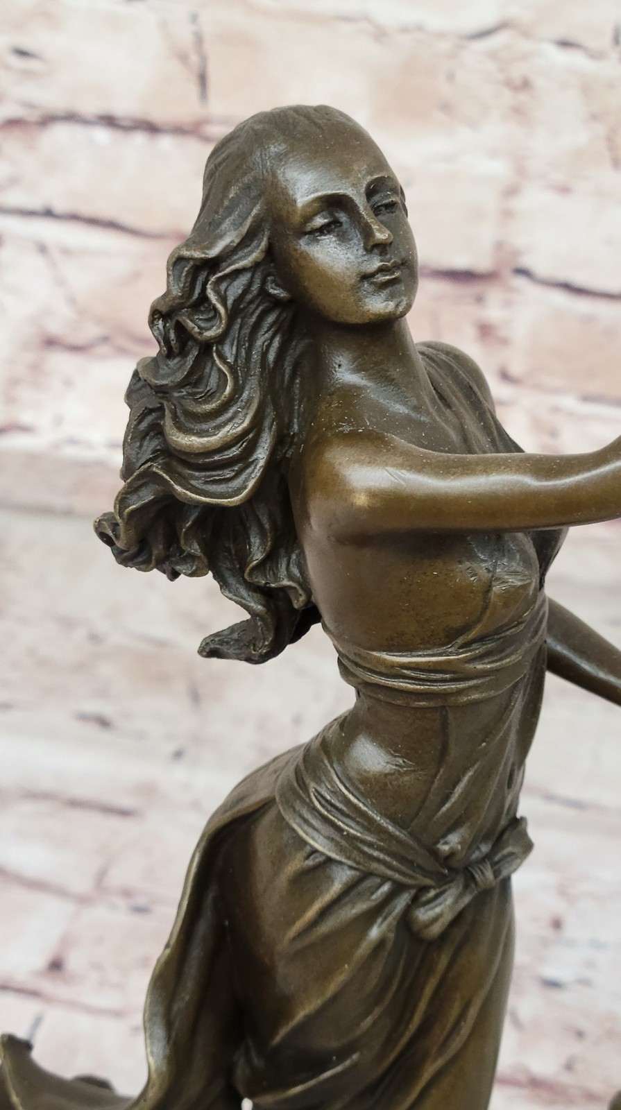 Bronze Sculpture Original Justice Lady Nude Female Statue Figurine Figure Deal