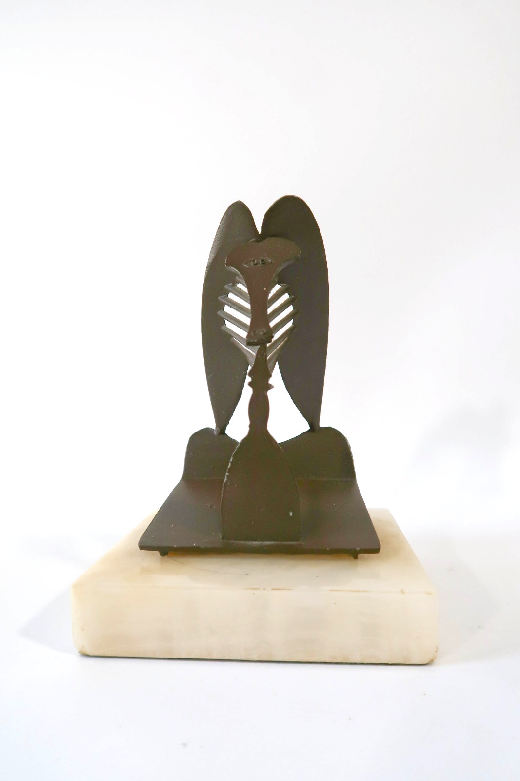 1967 Signorile Co Chicago Picasso Sculpture Metal Marble Base Maquette Signed