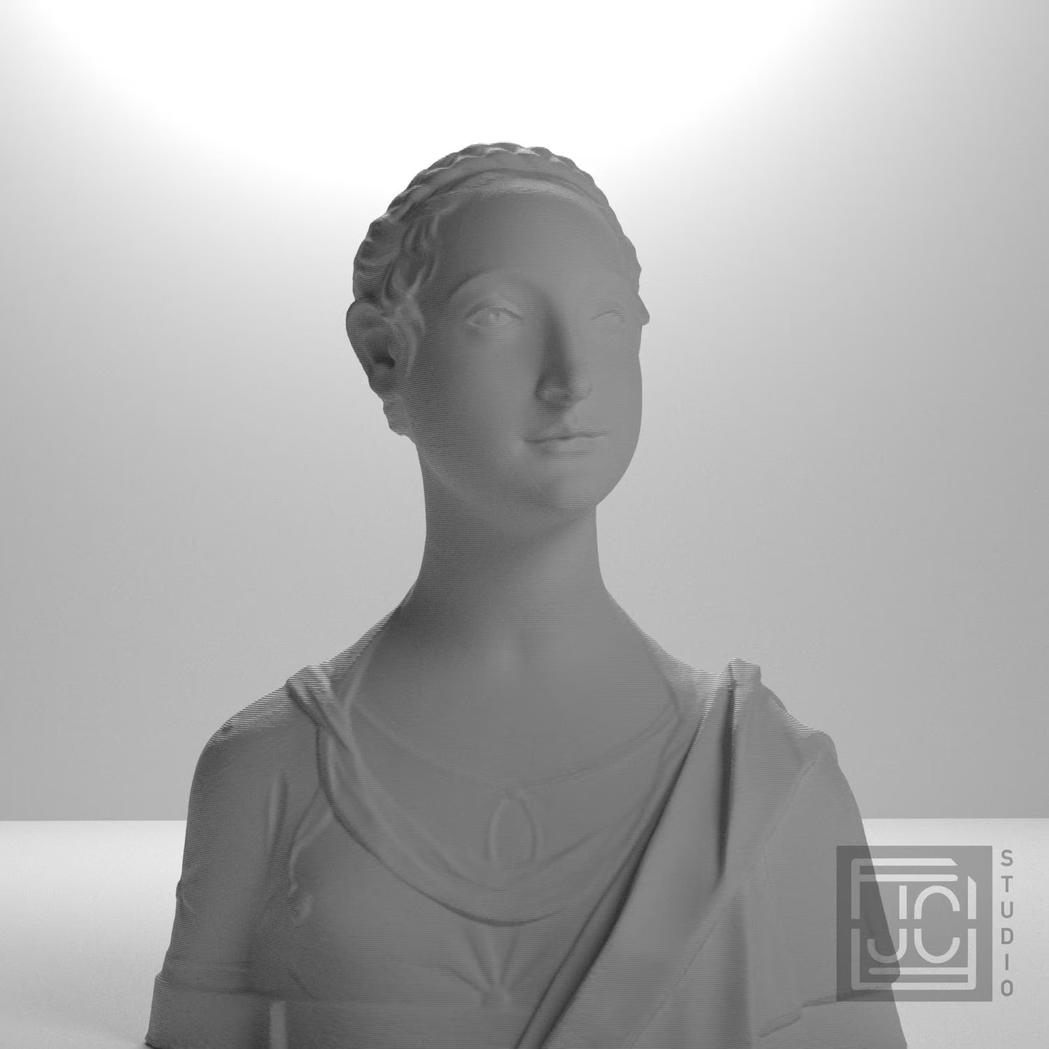 Portrait of a young girl Collectible Bust Statue – 5, 9, 12 Inch