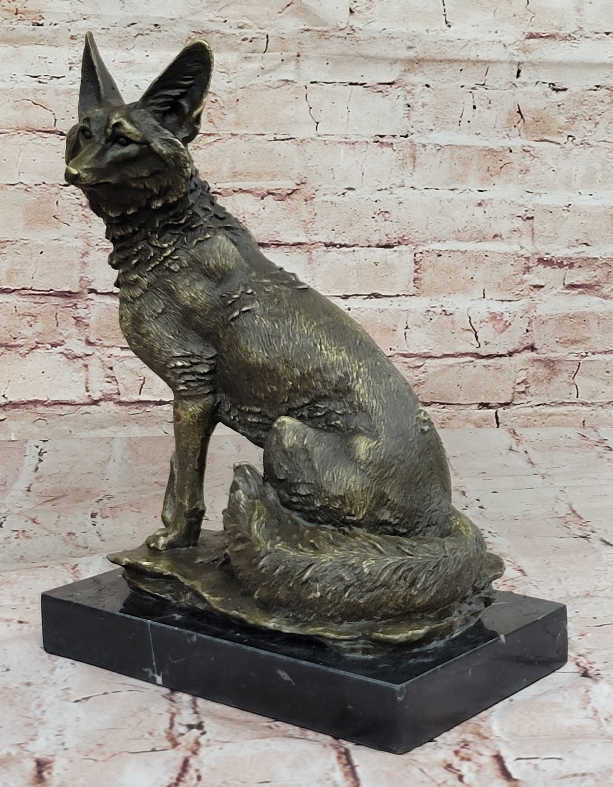 Mr Todd Hot Cast by Lost Wax Method Bronze Fox Sculpture By Williams Figurine