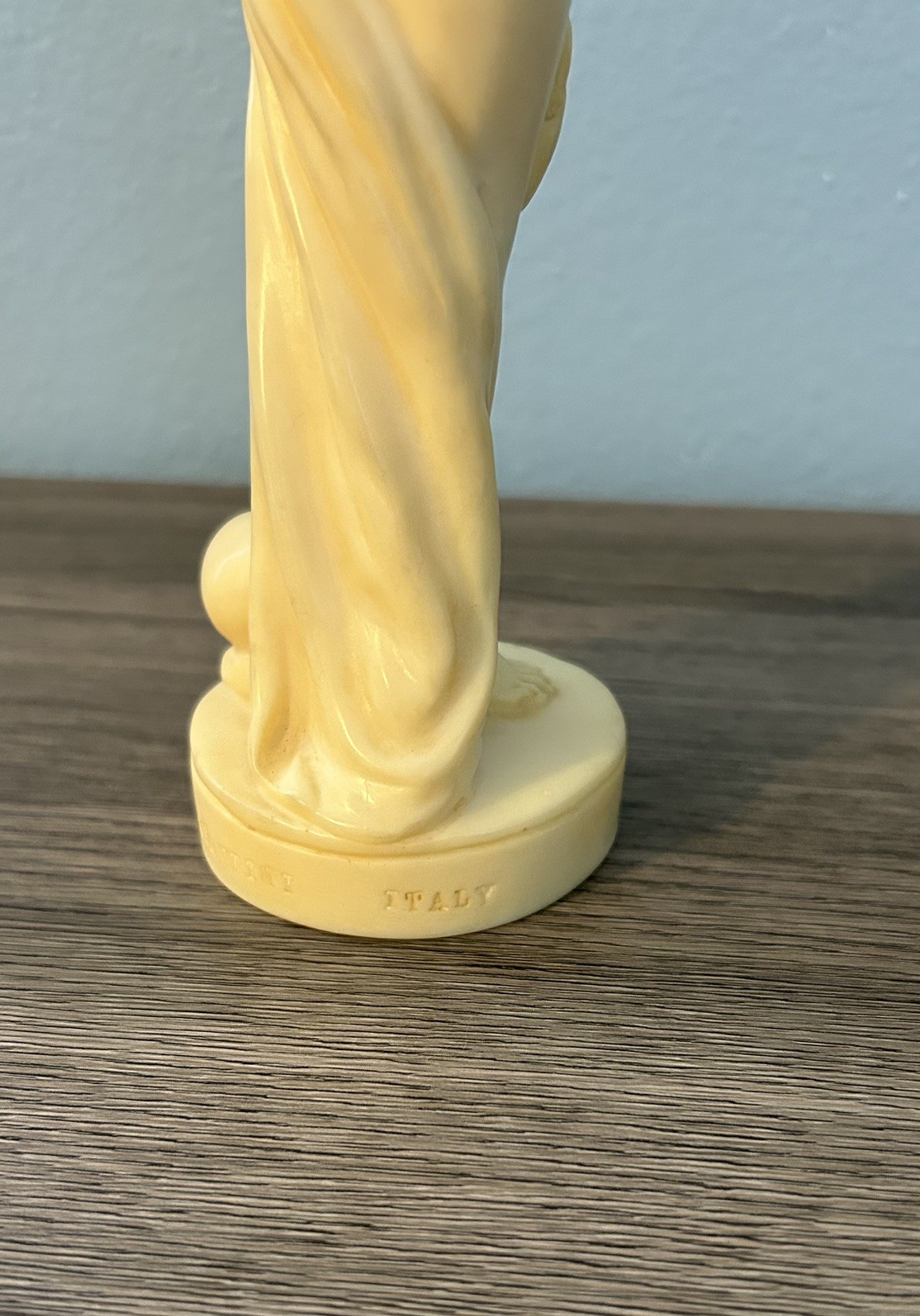 Vintage 9.75” A. Santini Italy Alabaster Statue sold at FW Woolworth.
