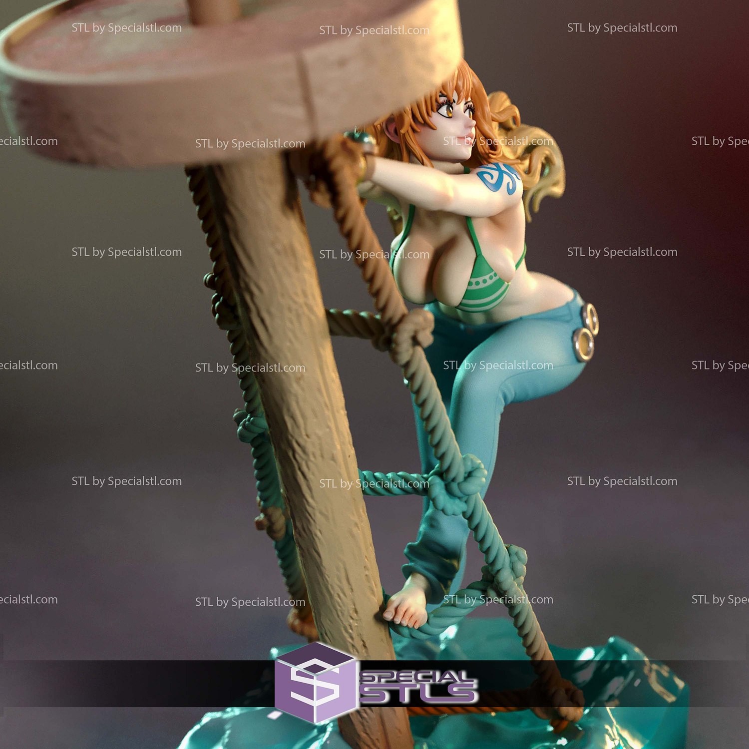 Nami Pirate One Piece V2! 3D Printed 16k! HandPainted or Unpainted!