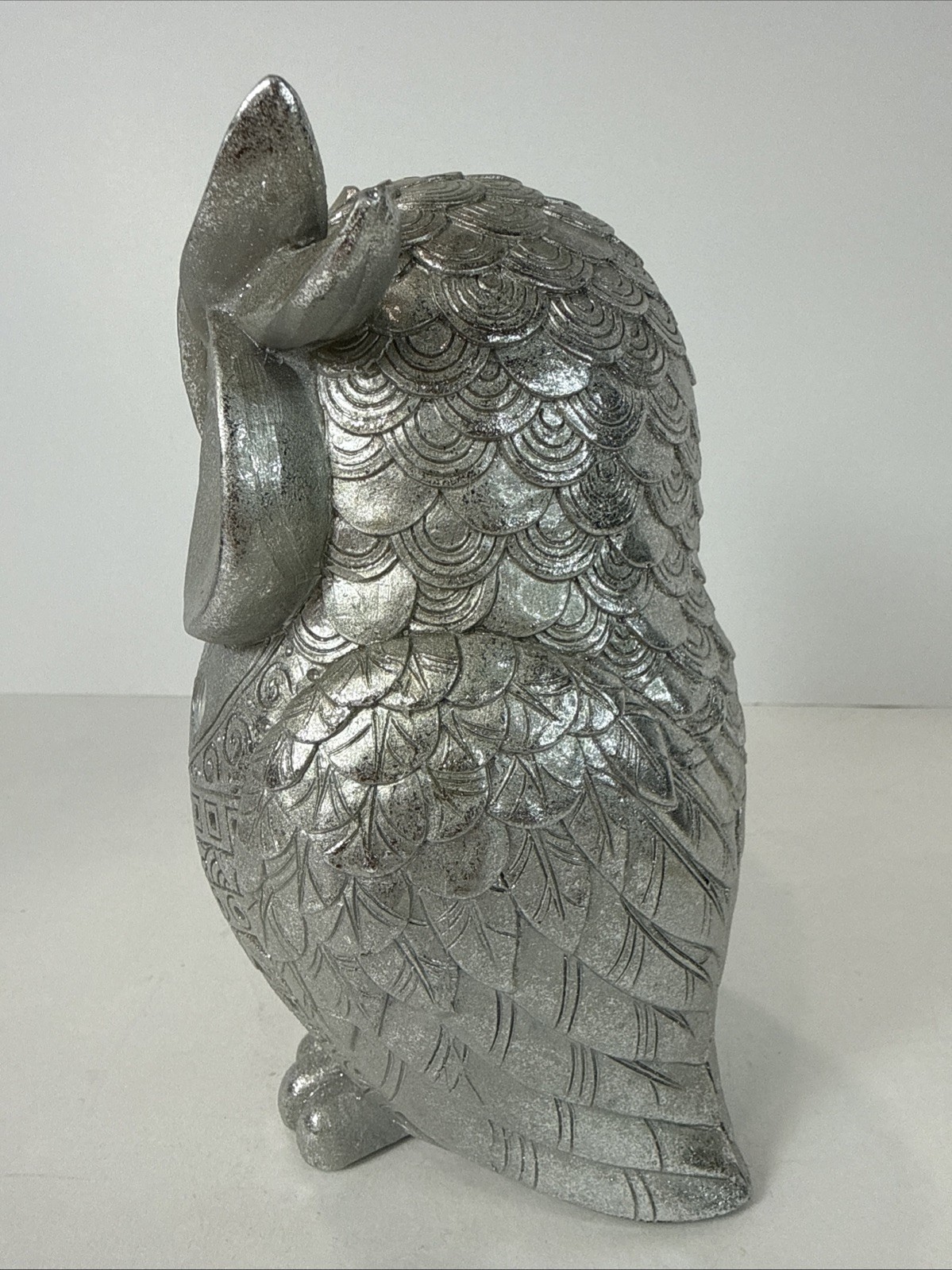 Beautiful Silver Colored Reason OWL Geometrical Design Hazel Eyes Mirrored Circl