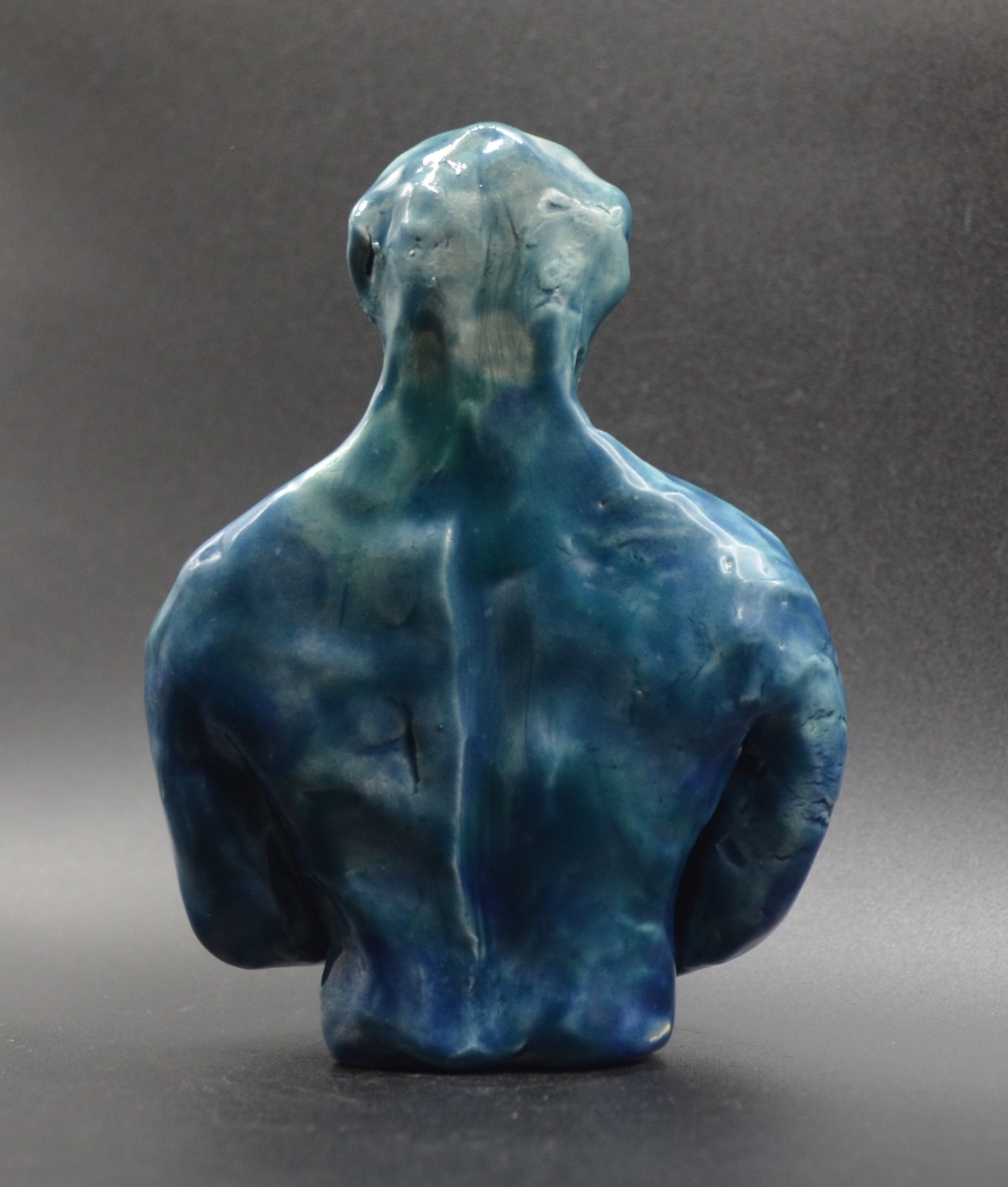 « Stoic and Orange Wine » -Experimental Original Clay Sculpture. Hand made &glazed