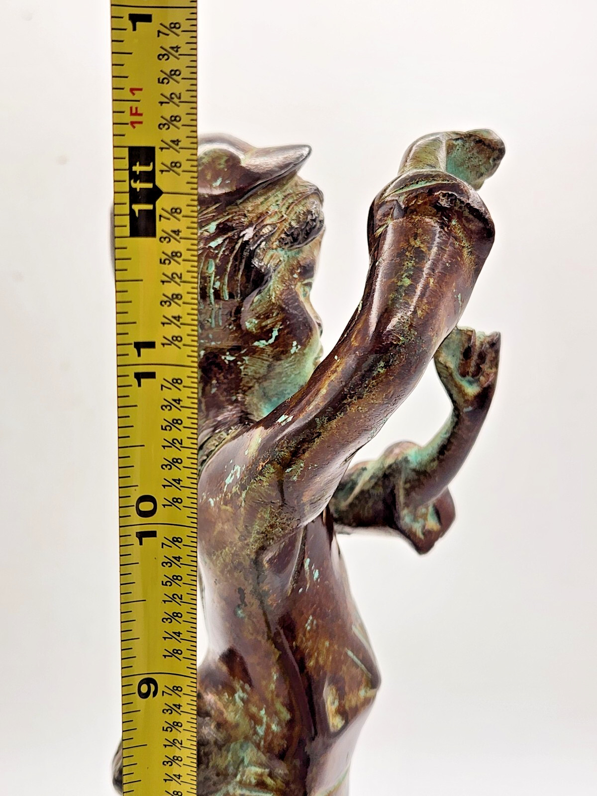 Rancoulet Style Bronze Statue of Boy w/Fish –