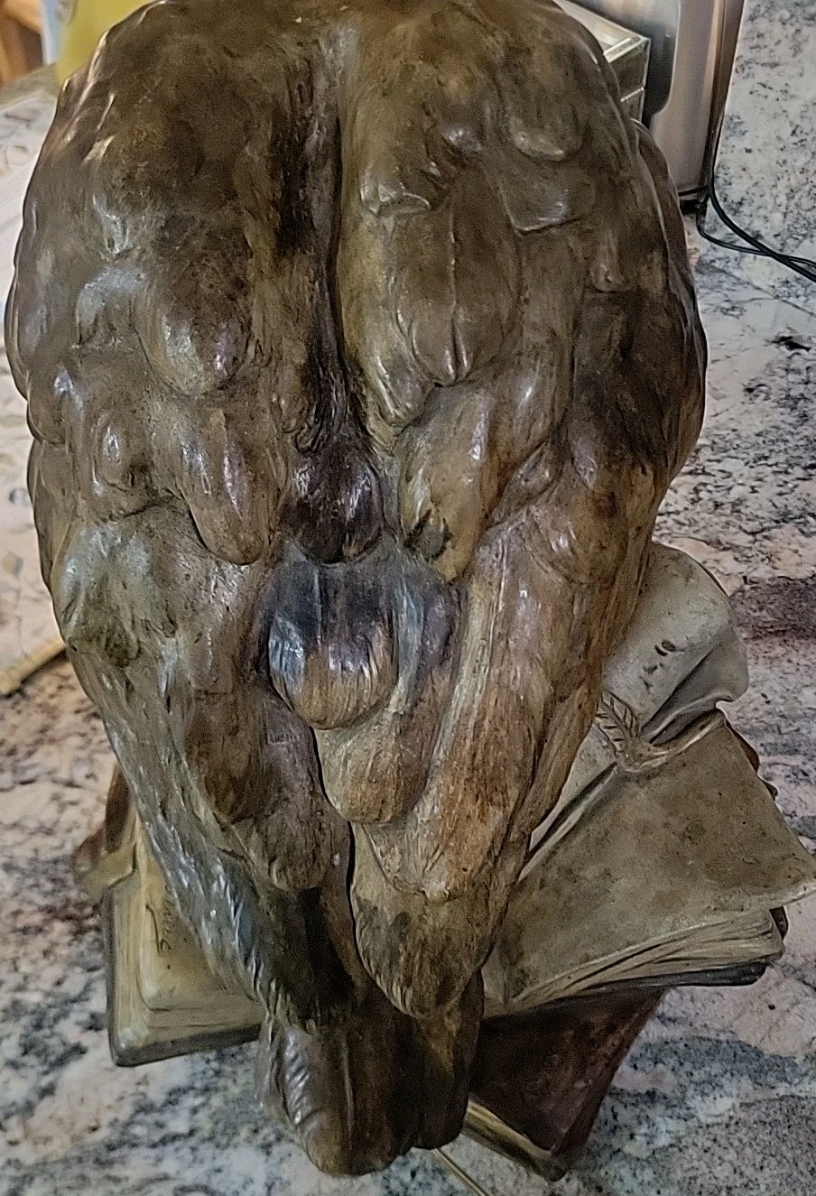 Huge Friedrich Gornik C.1901/2 Goldscheider The Wise Owl Writing Books Lit Eyes