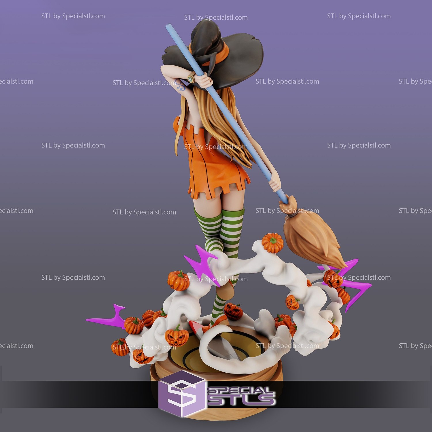 Nami Sexy Halloween One Piece V6! 3D Printed 16k Res Hand-Painted or Unpainted!