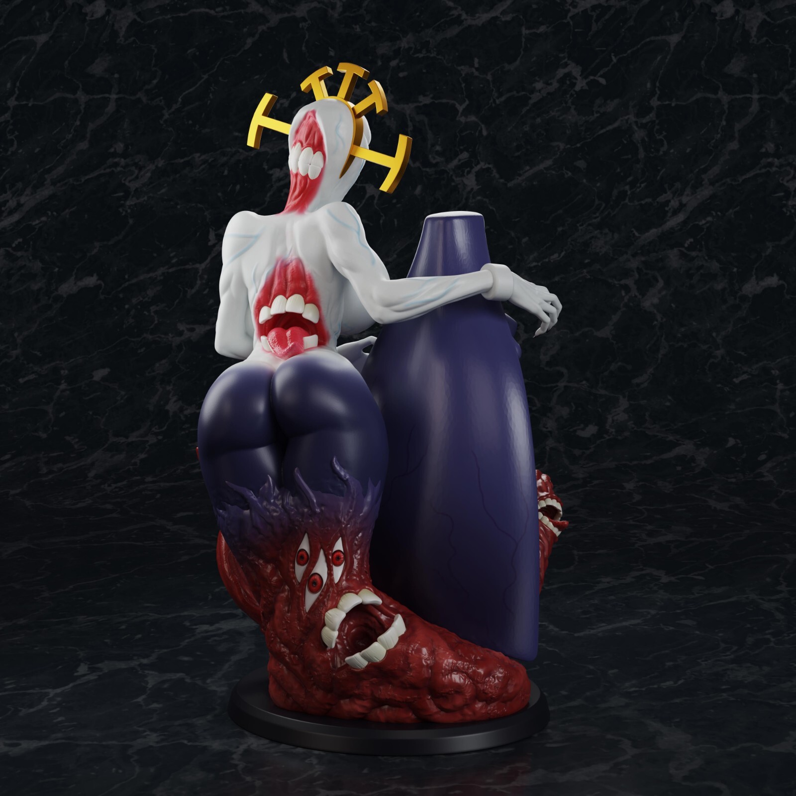 Anime Waifu Nun Double Unpainted Resin Print Art Model Figure 50mm 100mm Monster