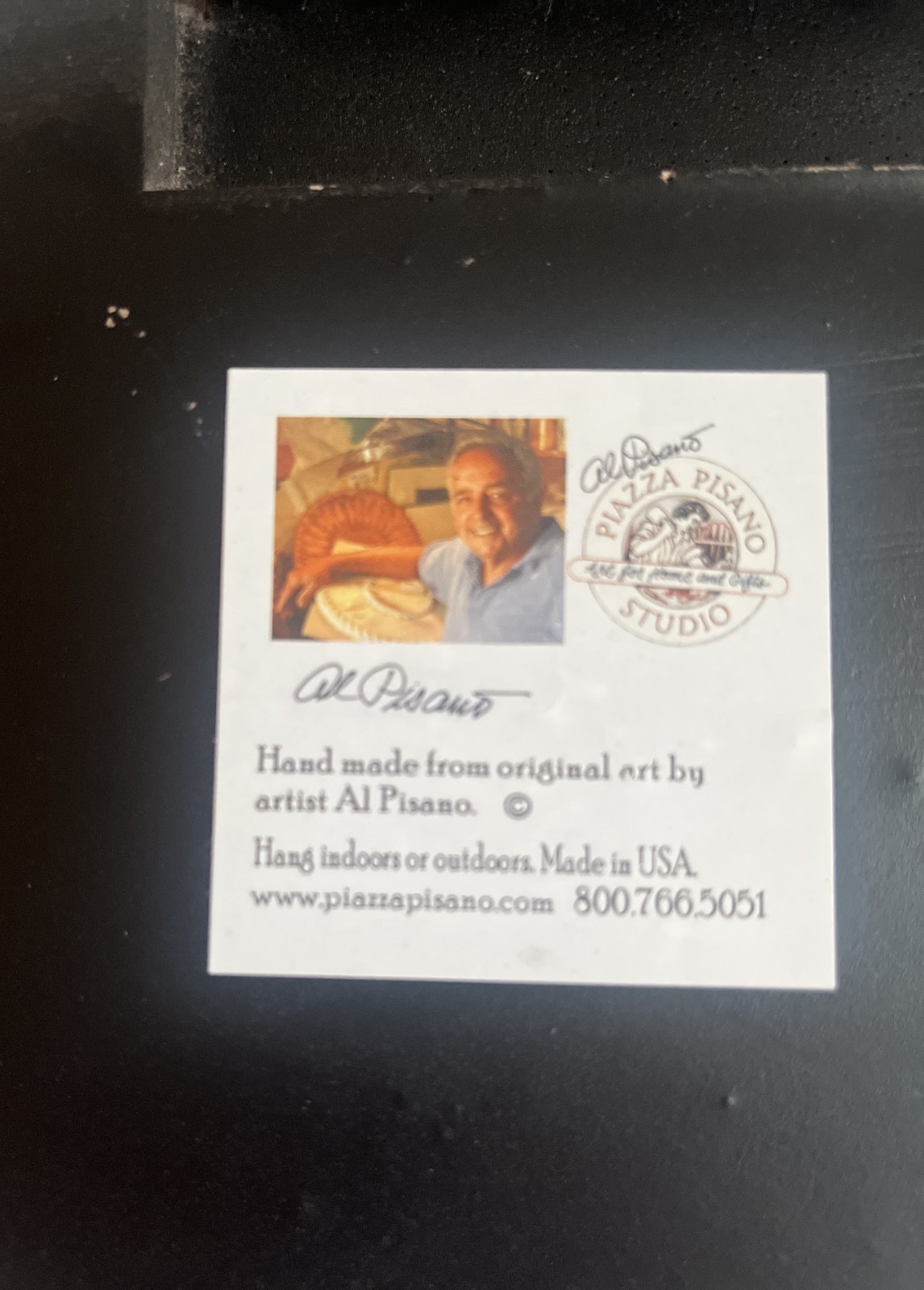 VINTAGE GORGEOUS RESIN CARVED -ARTIST SIGNED: AL PISANO