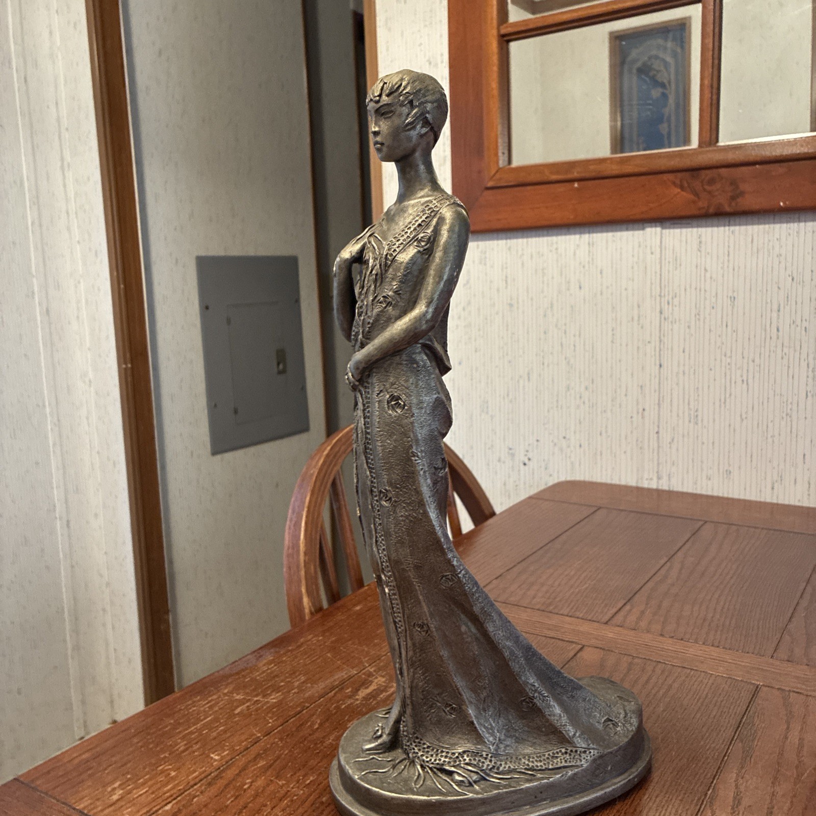 Vintage Austin Production ‘83 Sculpture Art Deco Woman after Vallery 17&Prime;