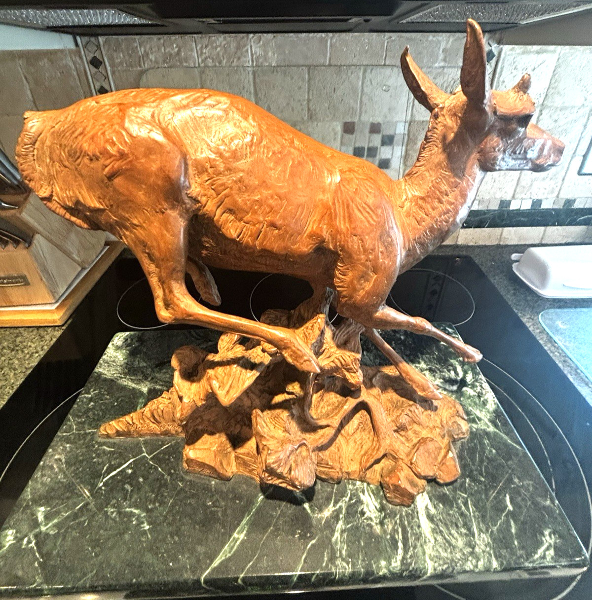 Vince Valdez Wyoming 1996 Antelope American Pronghorn Bronze Sculpture 3/50