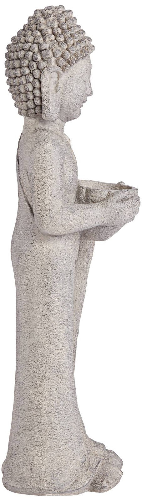 Asian Outdoor Statue 32&Prime; Standing Buddha Yard Garden Patio Deck Home Entryway