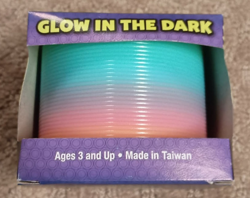 NEW Lot of 2 Toys: Rainbow Pin Art and Slinkie that Glows