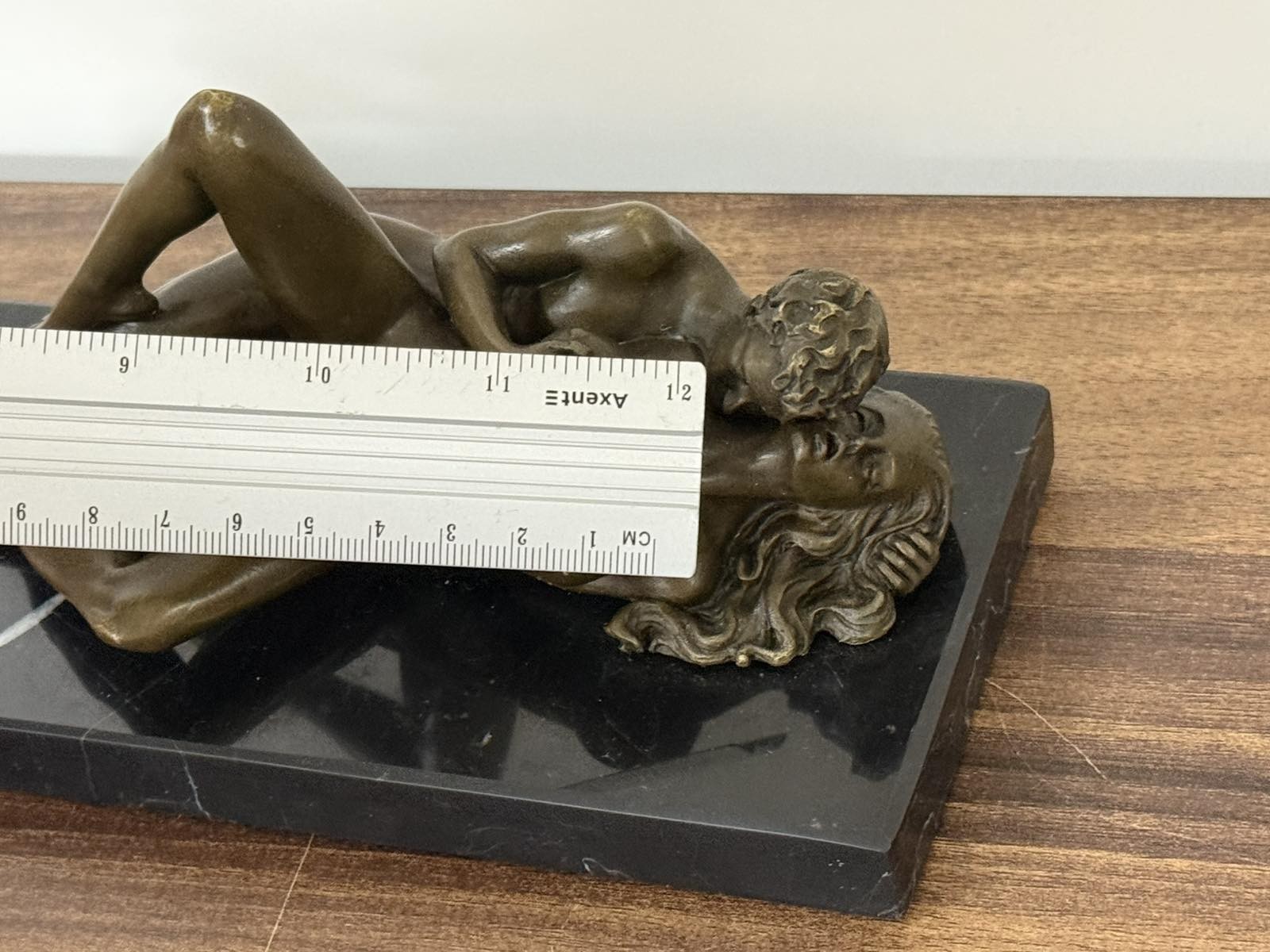Bronze Sculpture Statue Woman Marble Deco J.Patoue Rare Decor Art Man Lady