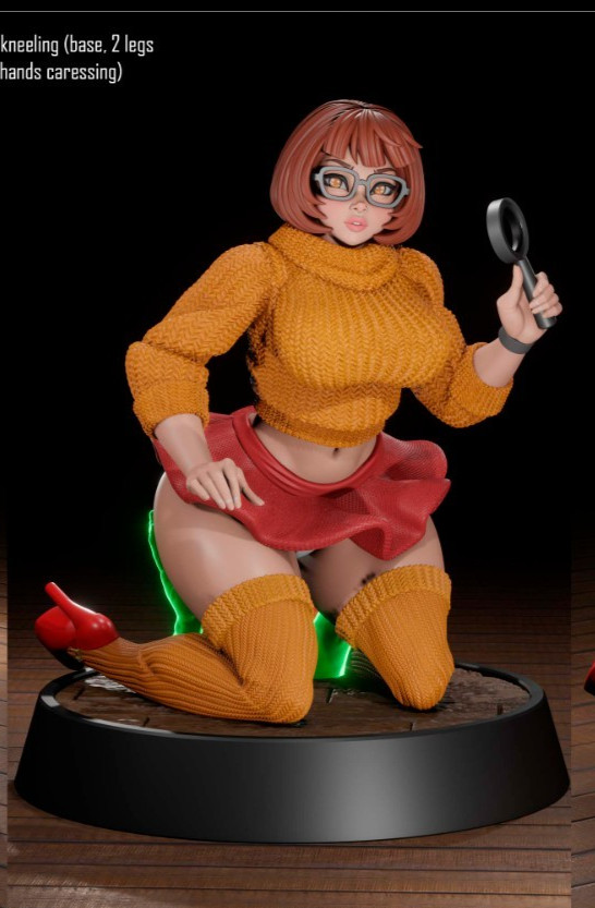 Velma Version 2 Cosplay Girl Unpainted Mini Figure Dnd Model – Choose Your Size
