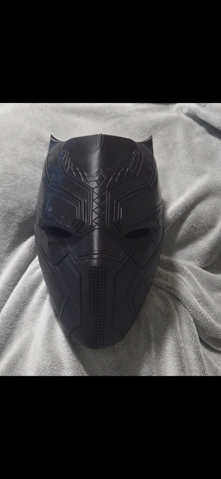 Black Panther Display Helmet 3D Print