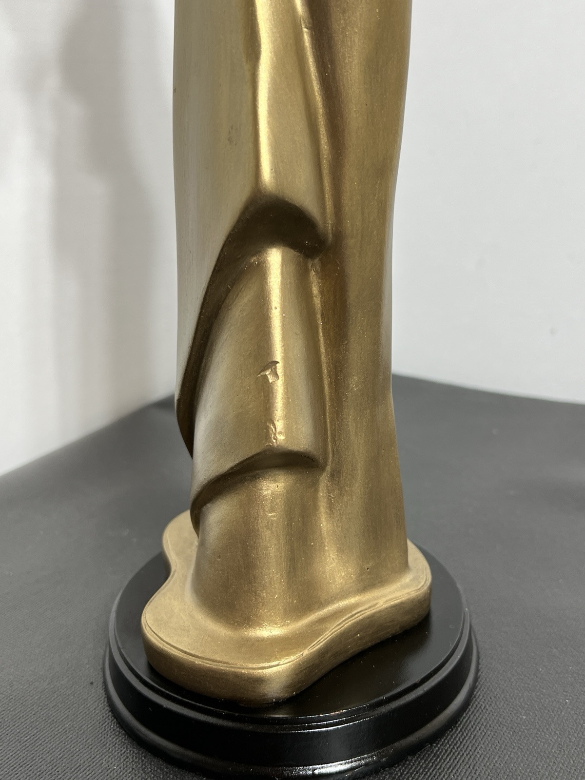 Romantic Art Deco Abstract Sculpture 15” Family Of Family of 3 Bronze Color