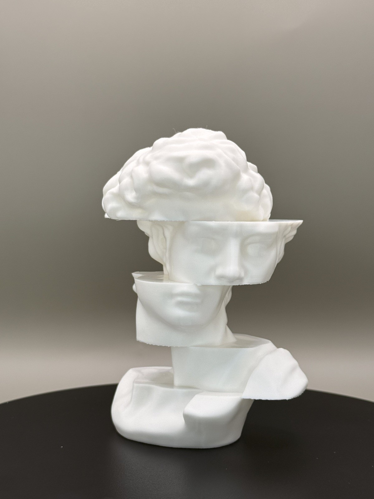 Abstract David Sculpture | Modern 3D Printed Art, Minimalist Statue