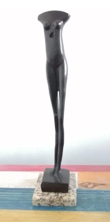 ALBERTO GIACOMETTI  » WOMAN I  » BRONZE SCULPTURE SIGNED & NUMBERED