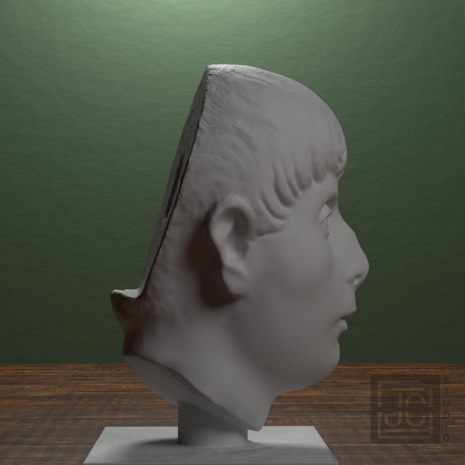 Head of a Young Man Collectible Bust Statue – 5, 9, 12 Inch