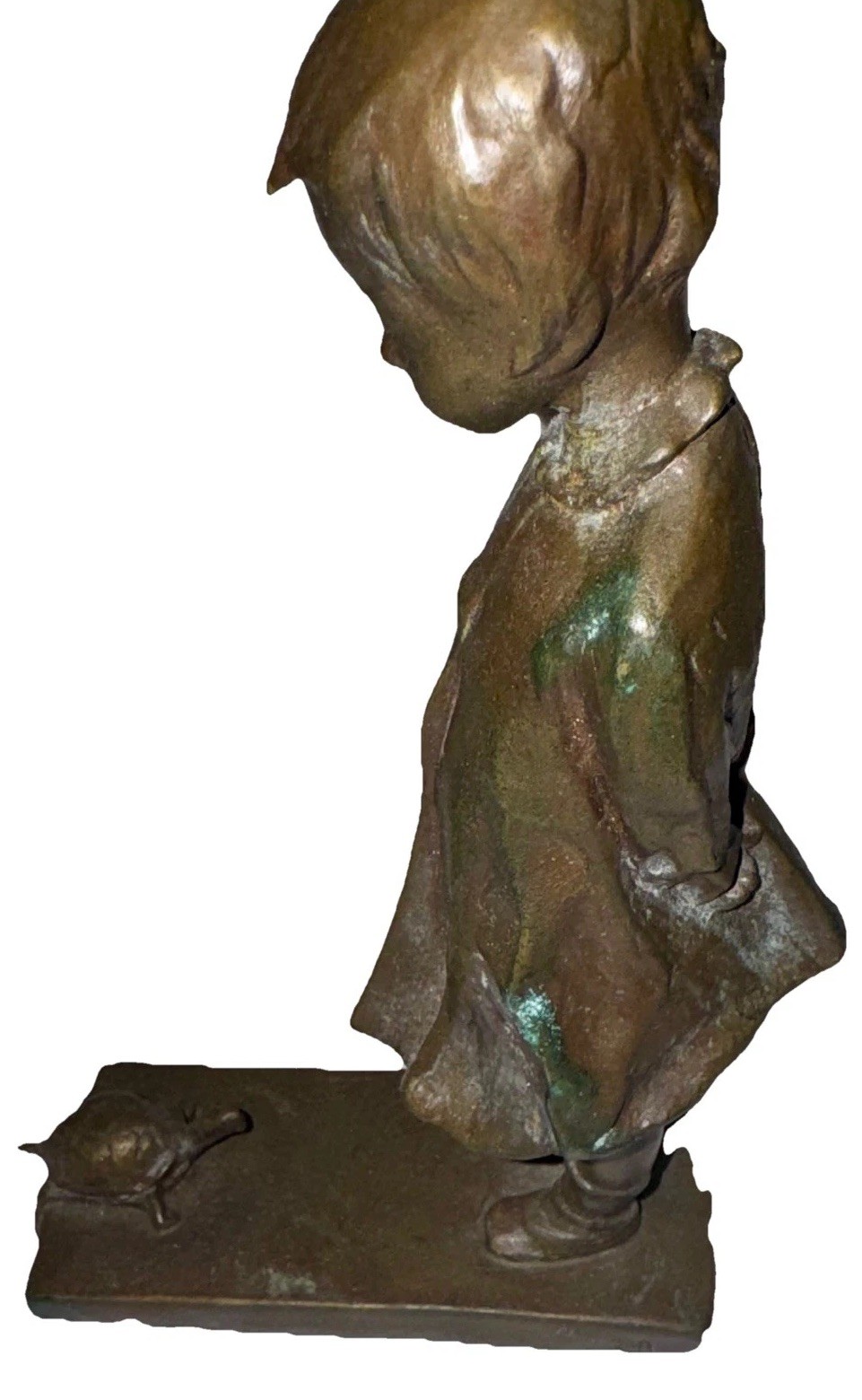 Martha Jackson Cornwell Bronze Sculpture, Young Girl and Turtle, 1909 American