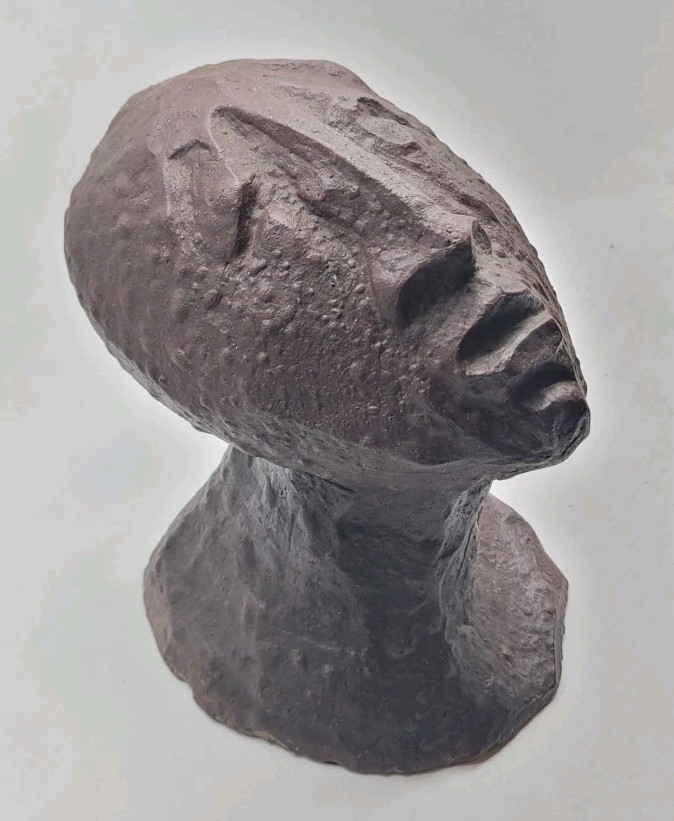 Abstract Cubism Sculpture Statue 1960s Art Vintage Mid Century Head Not Picasso