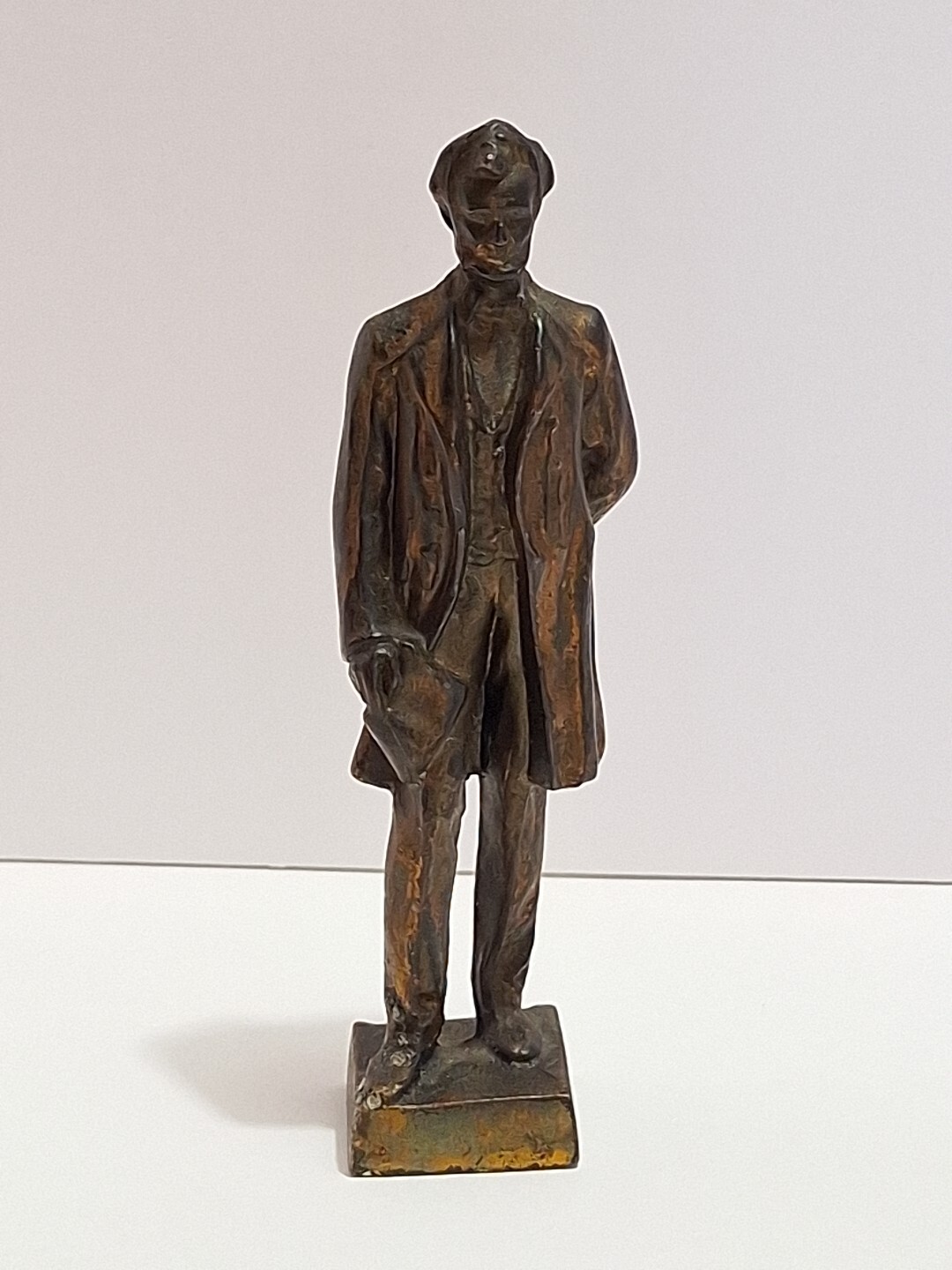 Antique American Art Statue Geo.E.Bissell? LINCOLN,Gorham, Figure Unsigned 5.5&Prime;