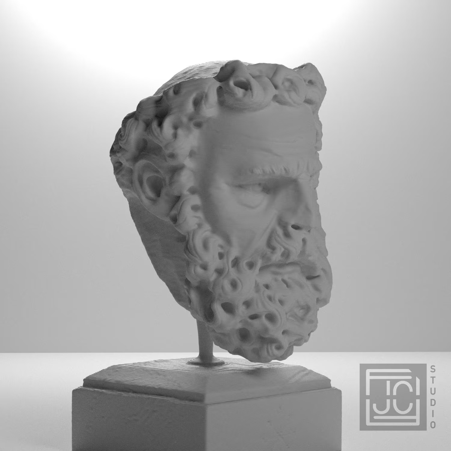 Head of a Bearded Man Collectible Bust Statue – 5, 9, 12 Inch
