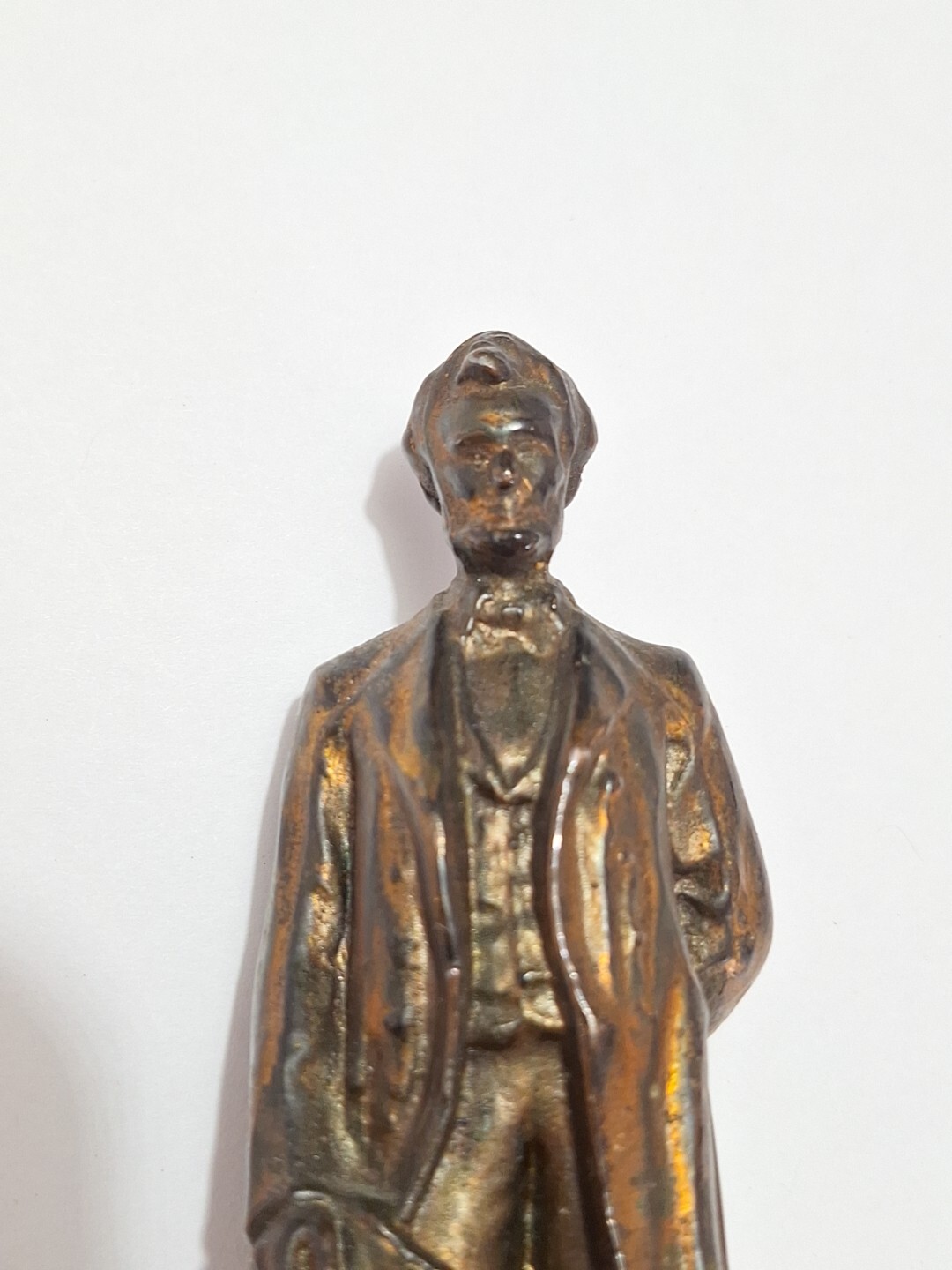 Antique American Art Statue Geo.E.Bissell? LINCOLN,Gorham, Figure Unsigned 5.5&Prime;