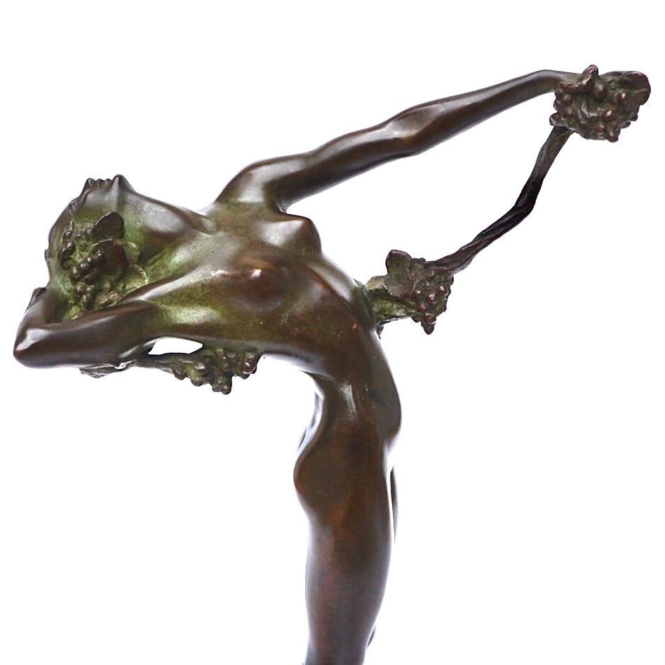 Harriet Frishmuth 1923 Bronze Of The Vine