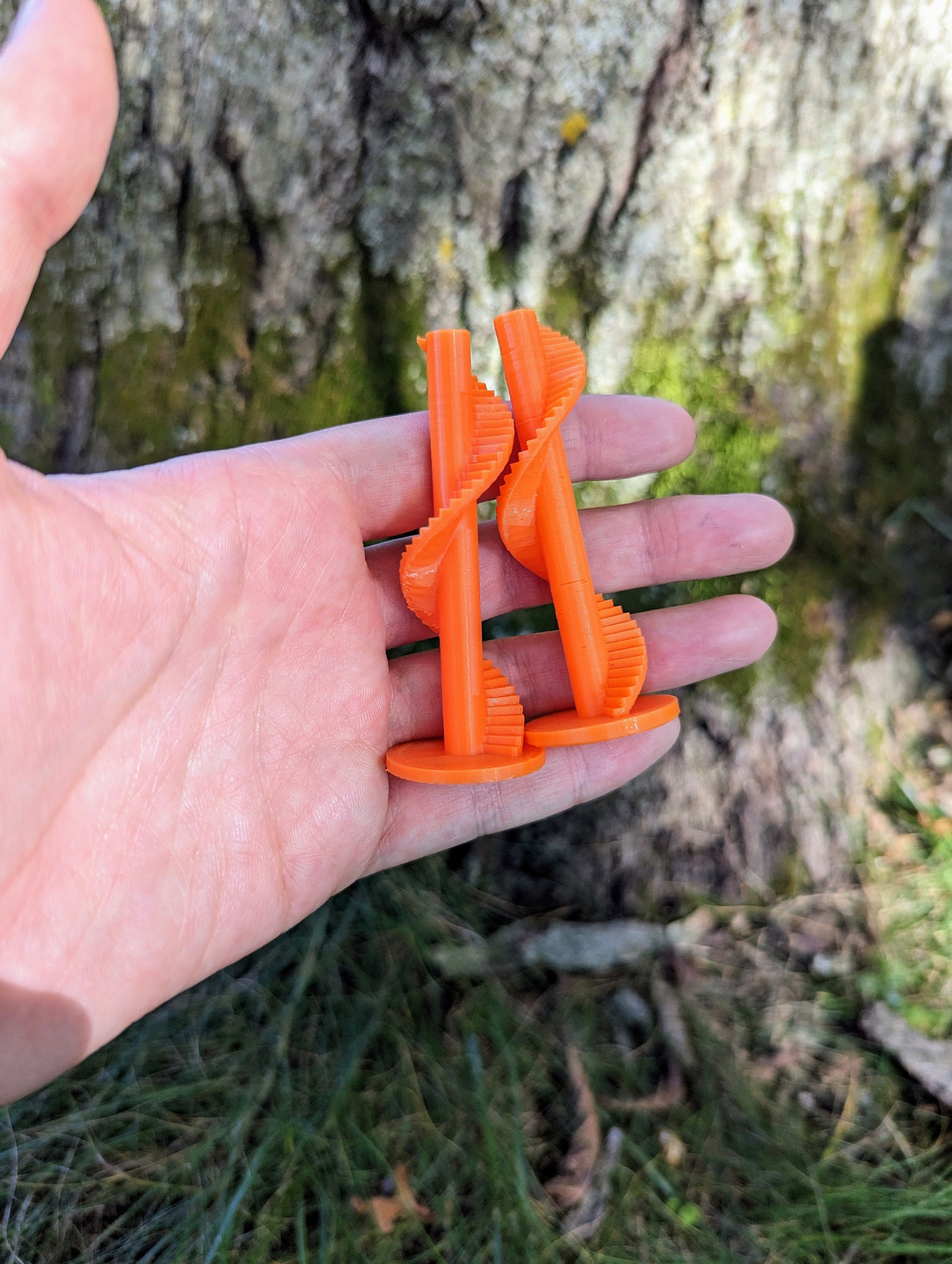 Orange Pixie Staircases Set of 2 TTRPG Minis Dollhouse Miniatures Role Pla