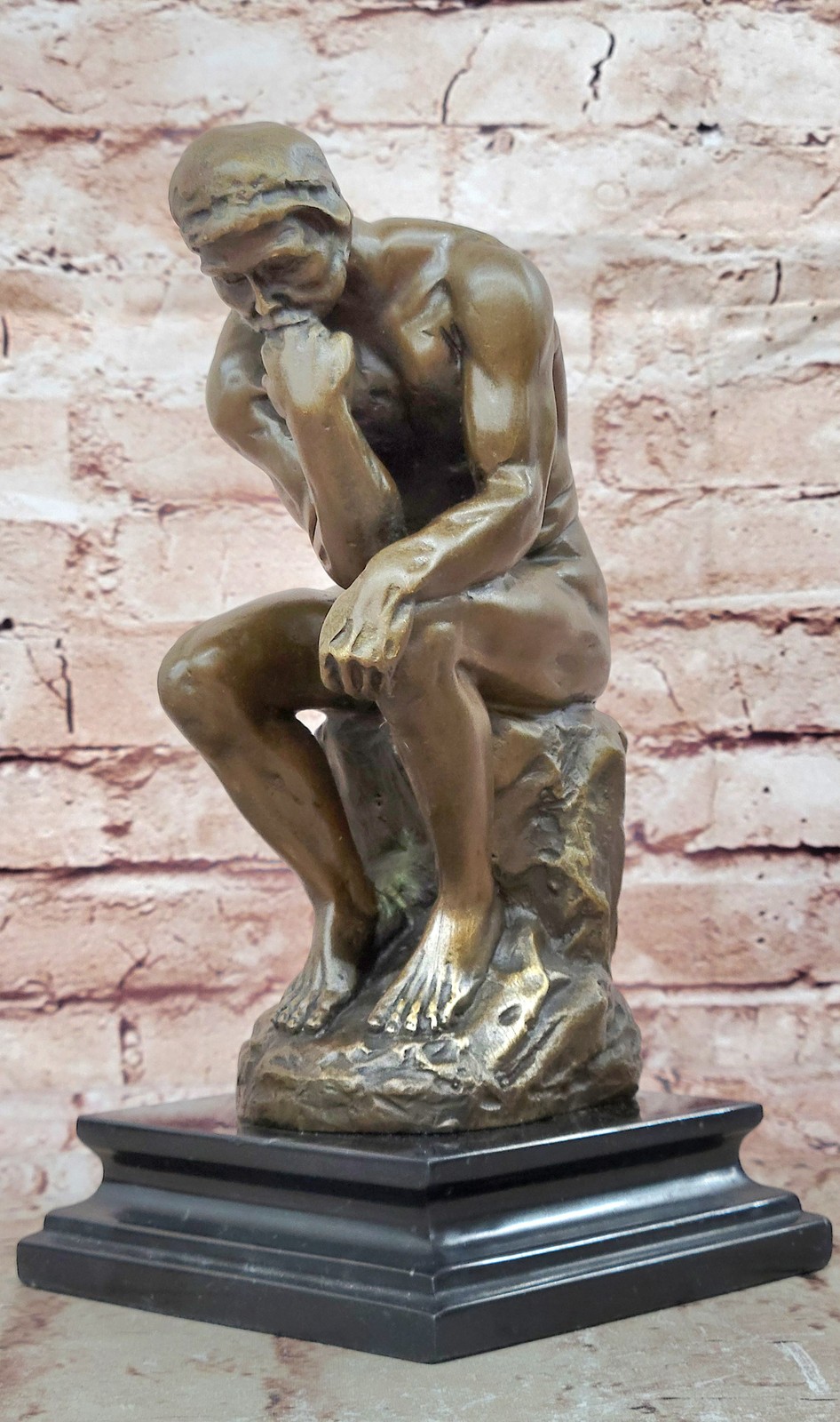 RODIN THE THINKER PURE BRONZE HOTCAST STATUE NO RESERVE HOT CAST FIGURINE FIGURE