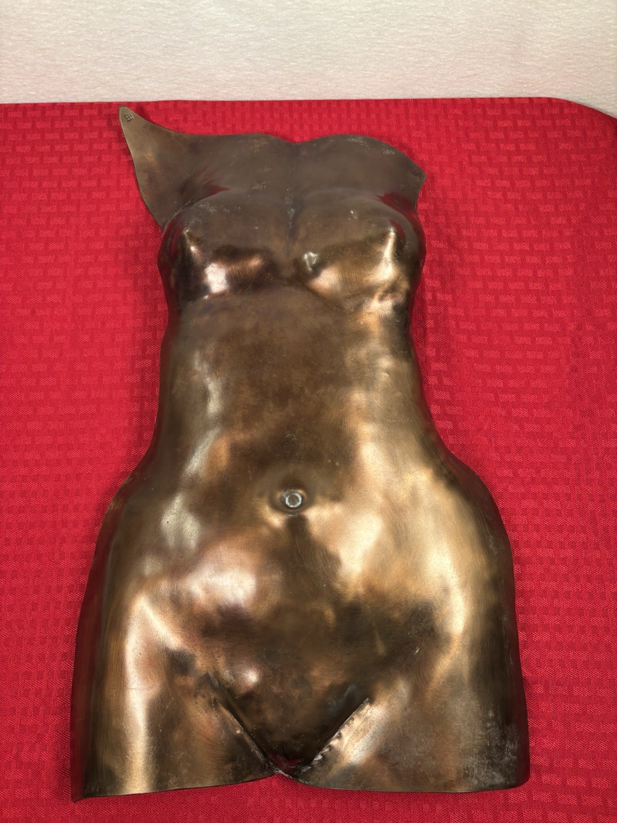 Todd Malenke Signed Nude Female Torso Sculpture Forged Steel
